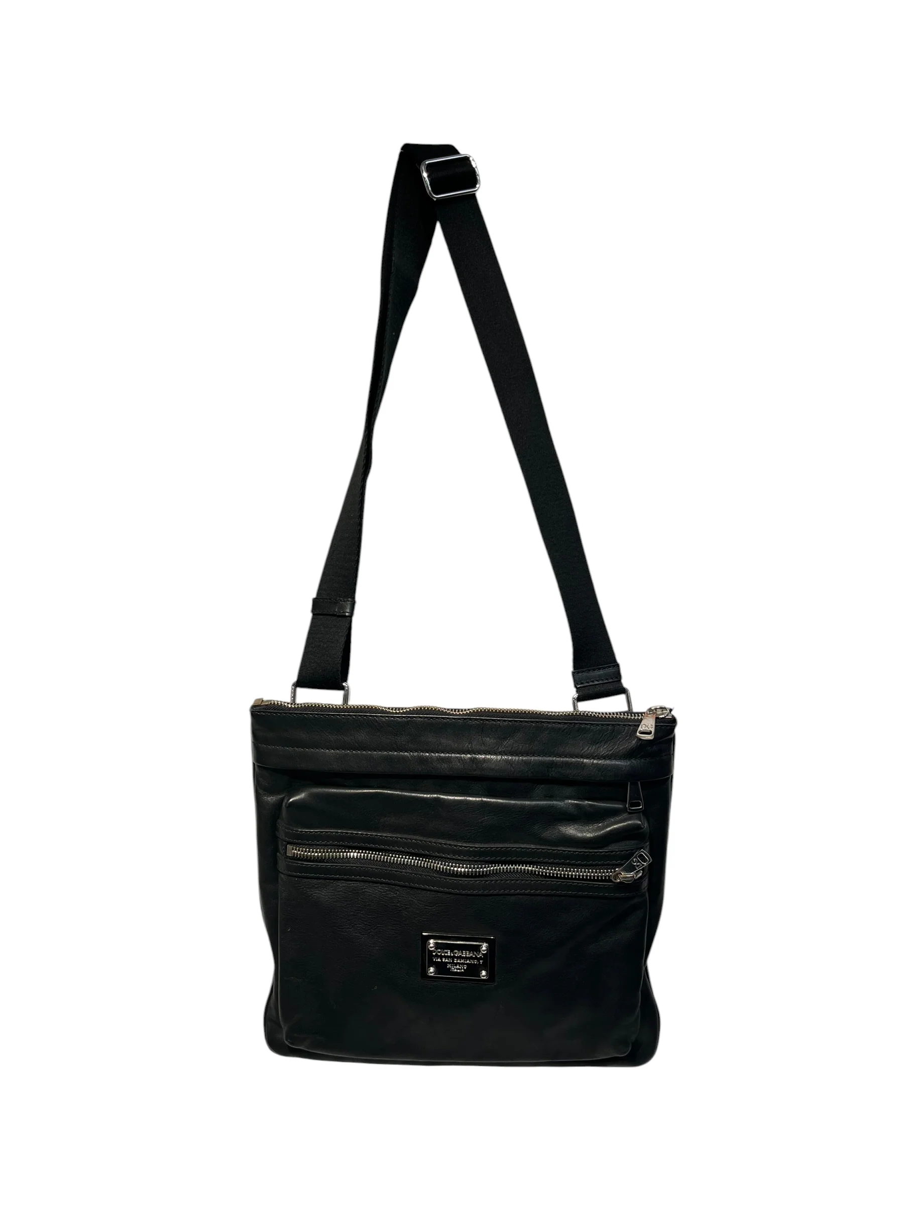DOLCE&GABBANA/Cross Body Bag/Leather/BLK/