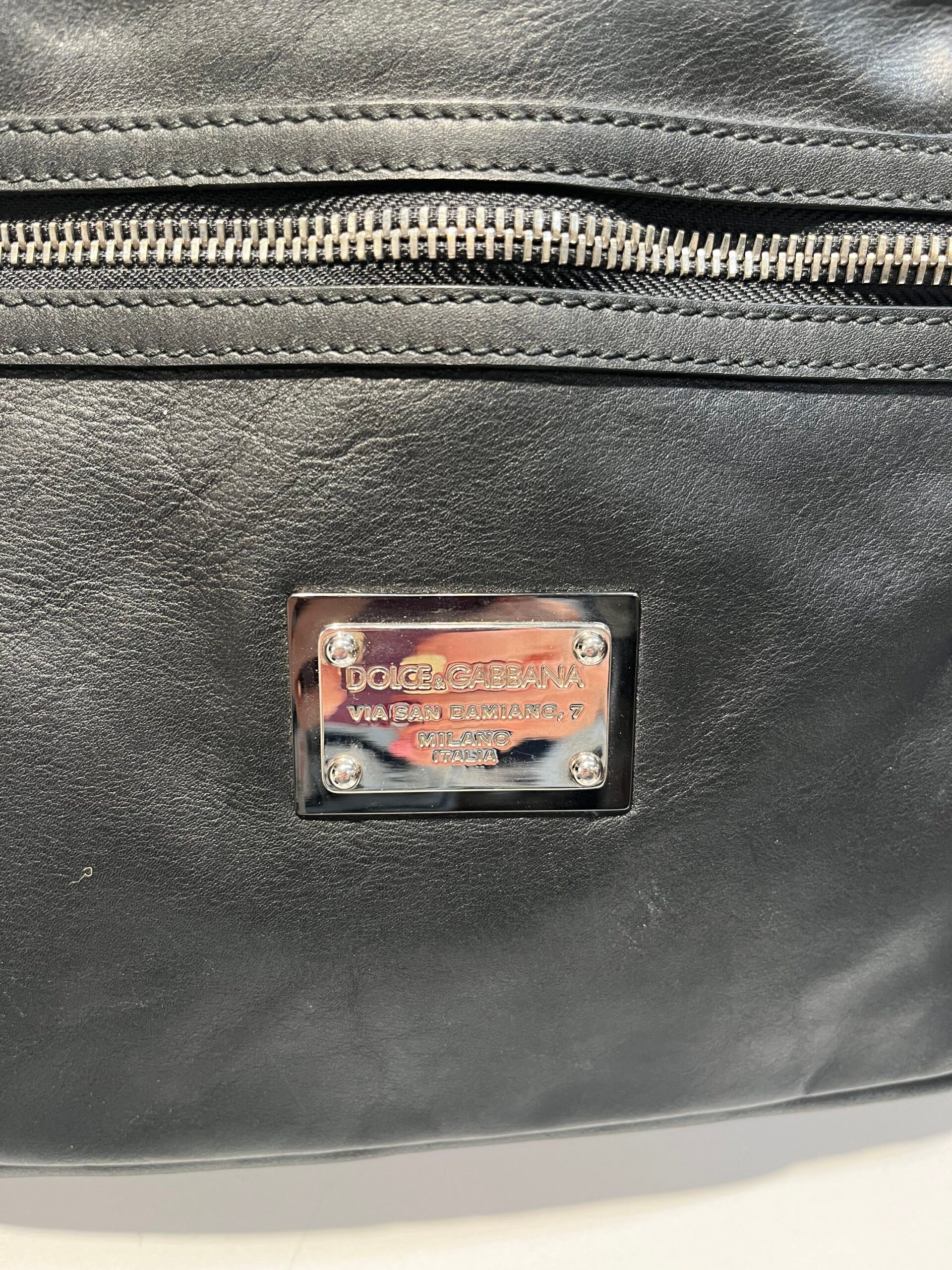 DOLCE&GABBANA/Cross Body Bag/Leather/BLK/