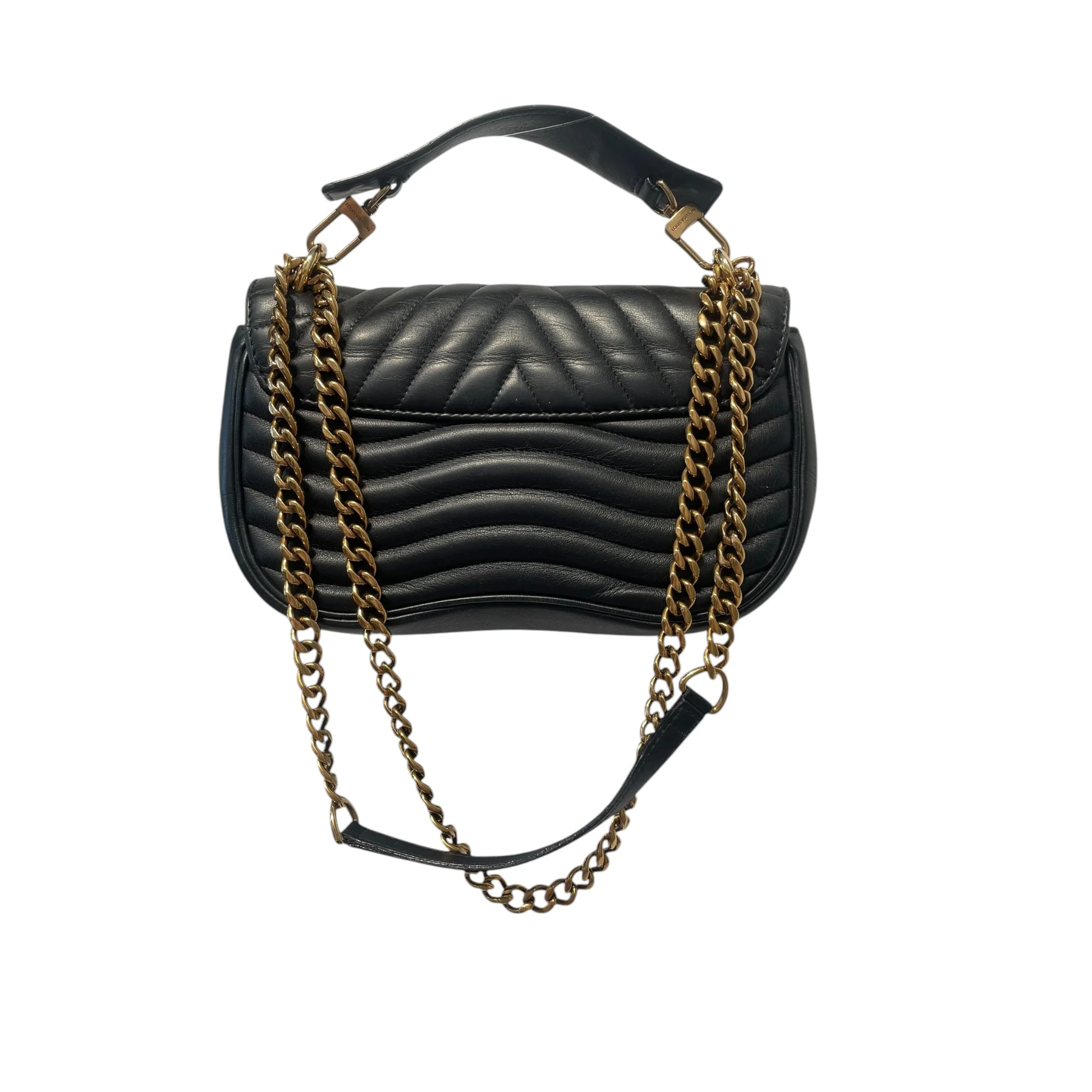 LOUIS VUITTON/Cross Body Bag/Leather/BLK/new wave bag