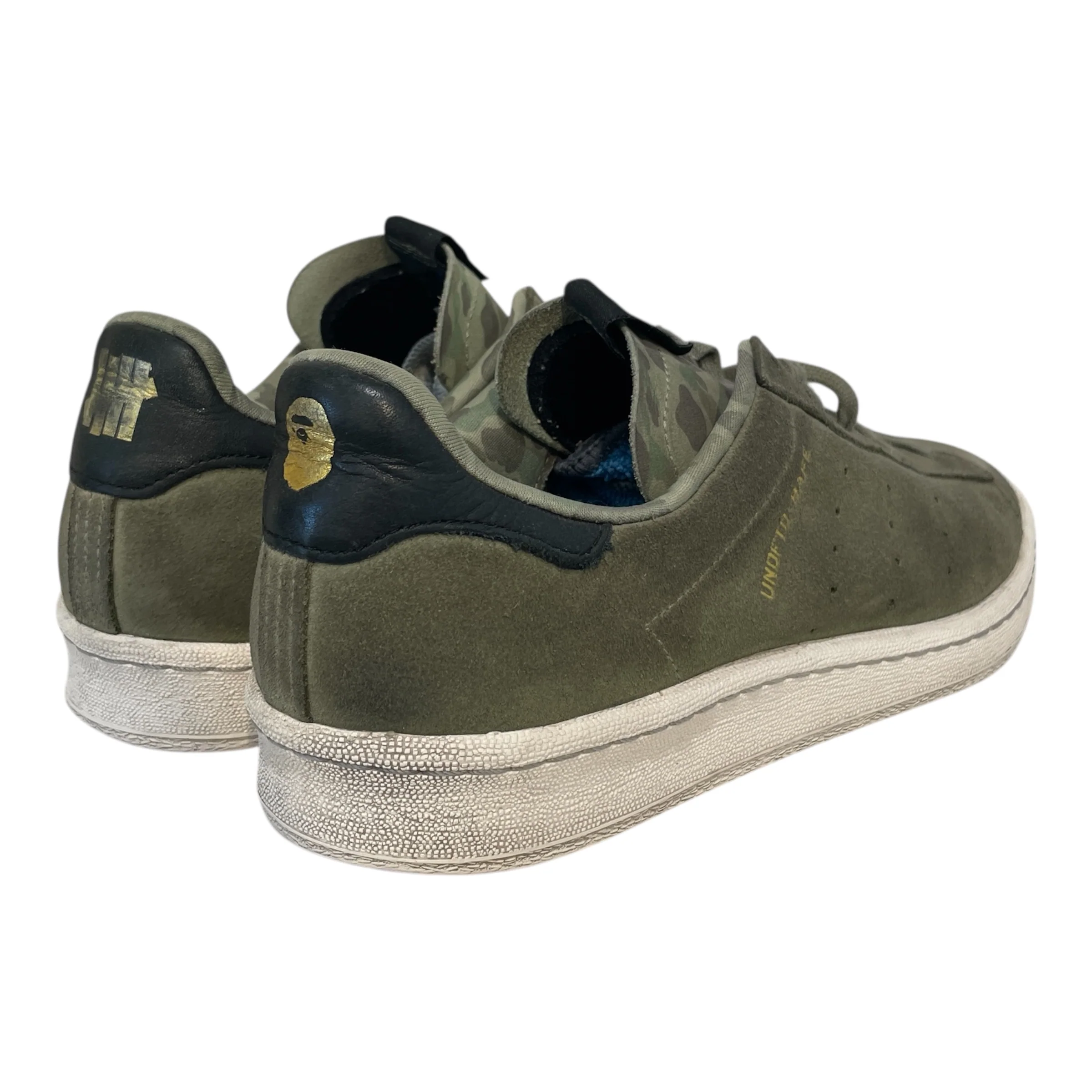 adidas/UNDEFEATED/BAPE STA!/Low-Sneakers/US 9.5/Cotton/GRN/Campus 80s UNDFTD BAPE