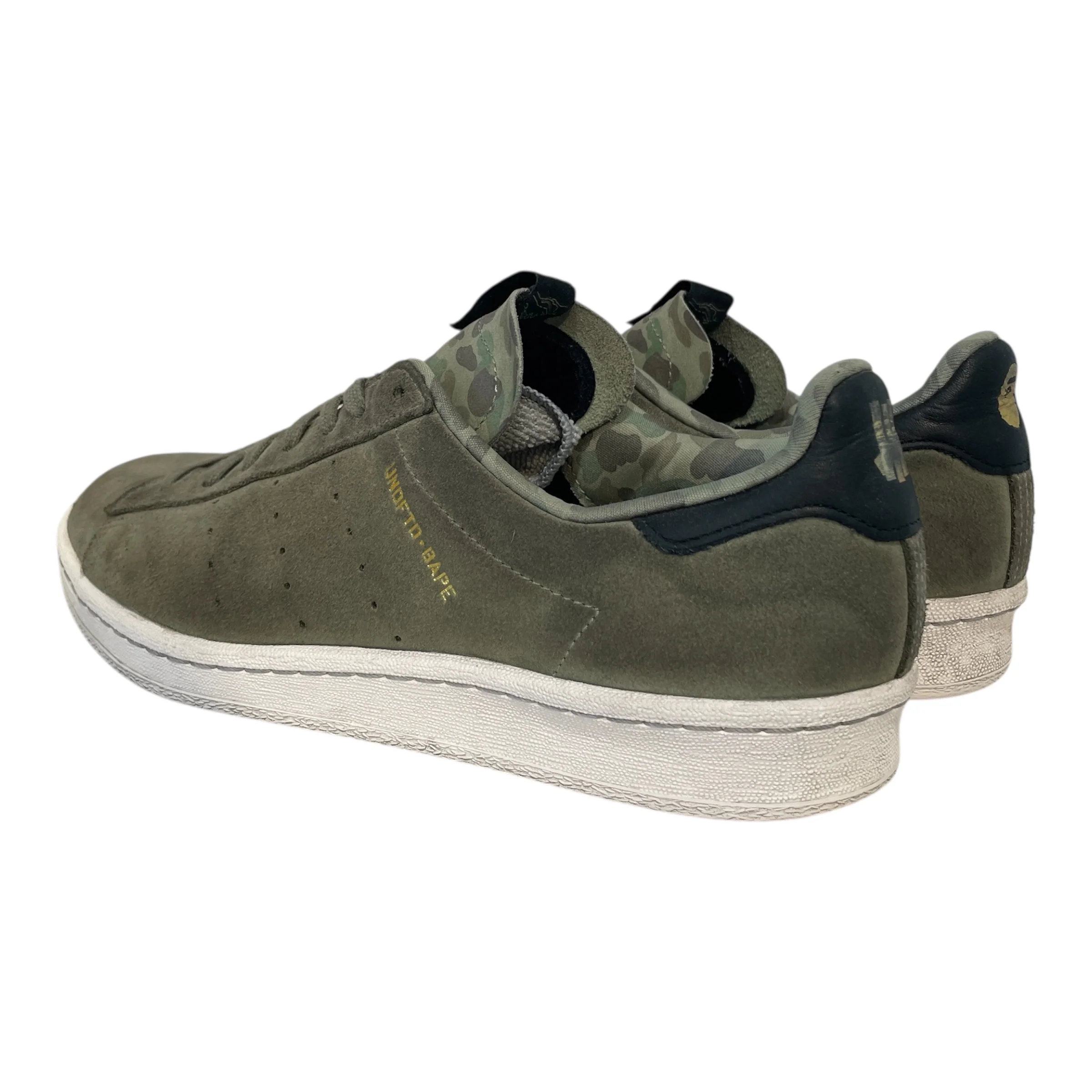 adidas/UNDEFEATED/BAPE STA!/Low-Sneakers/US 9.5/Cotton/GRN/Campus 80s UNDFTD BAPE