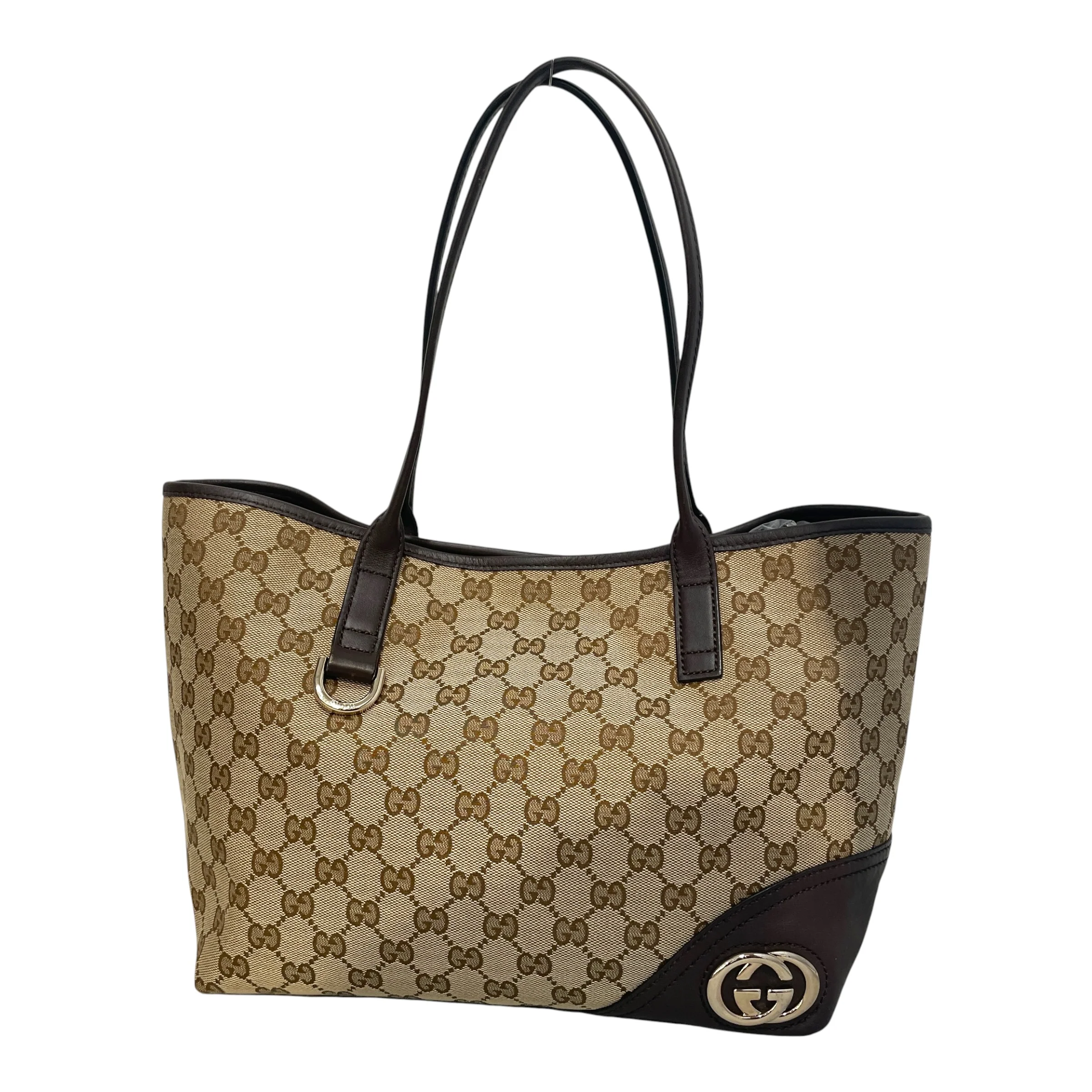 GUCCI/Tote Bag/Monogram/Cotton/CML/New Britt Tote