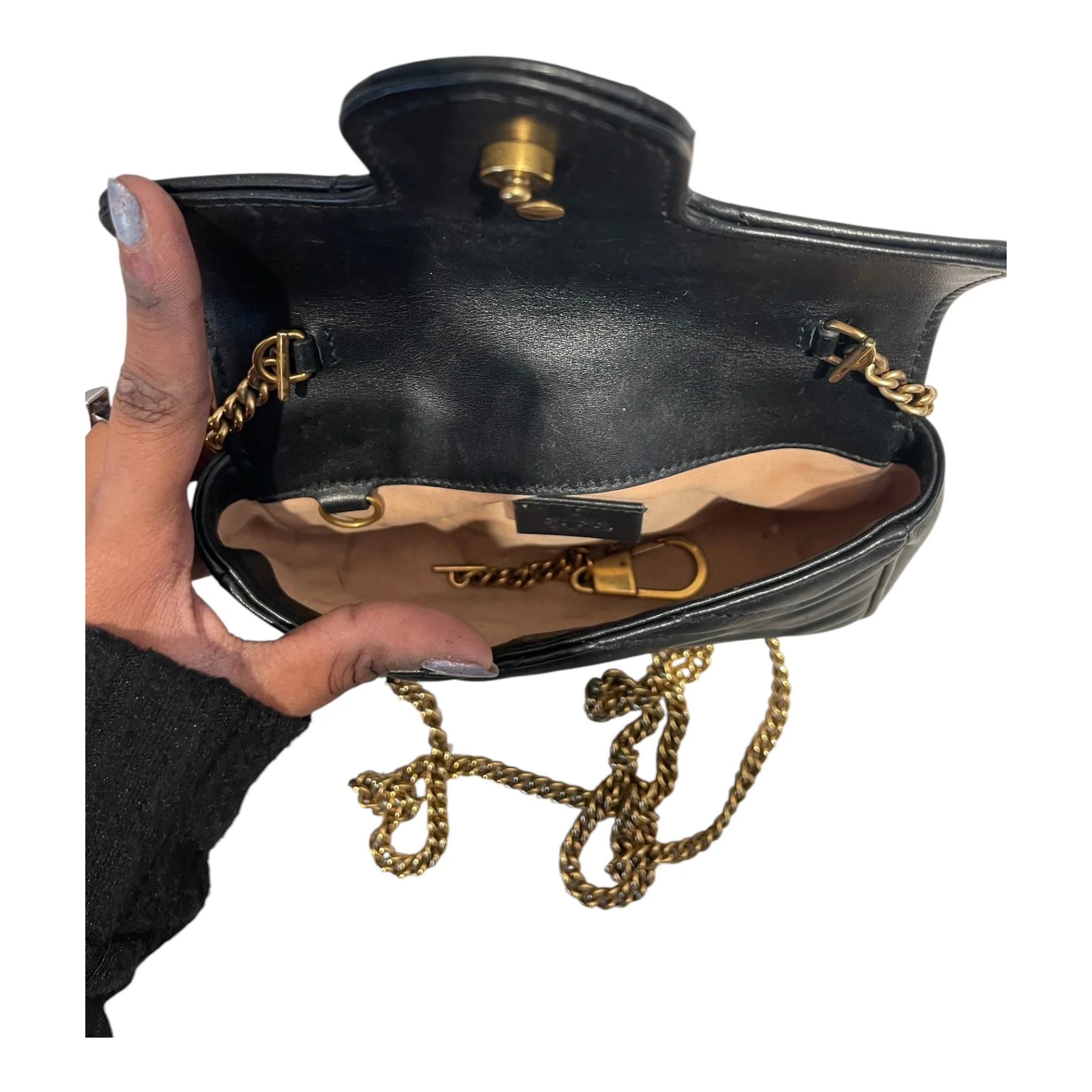 1139-gucci-cross-body-bag-leather-blk-gucci-marmont-gg-mini-4.webp GUCCI/Cross Body Bag/Leather/BLK/Gucci Marmont GG Mini