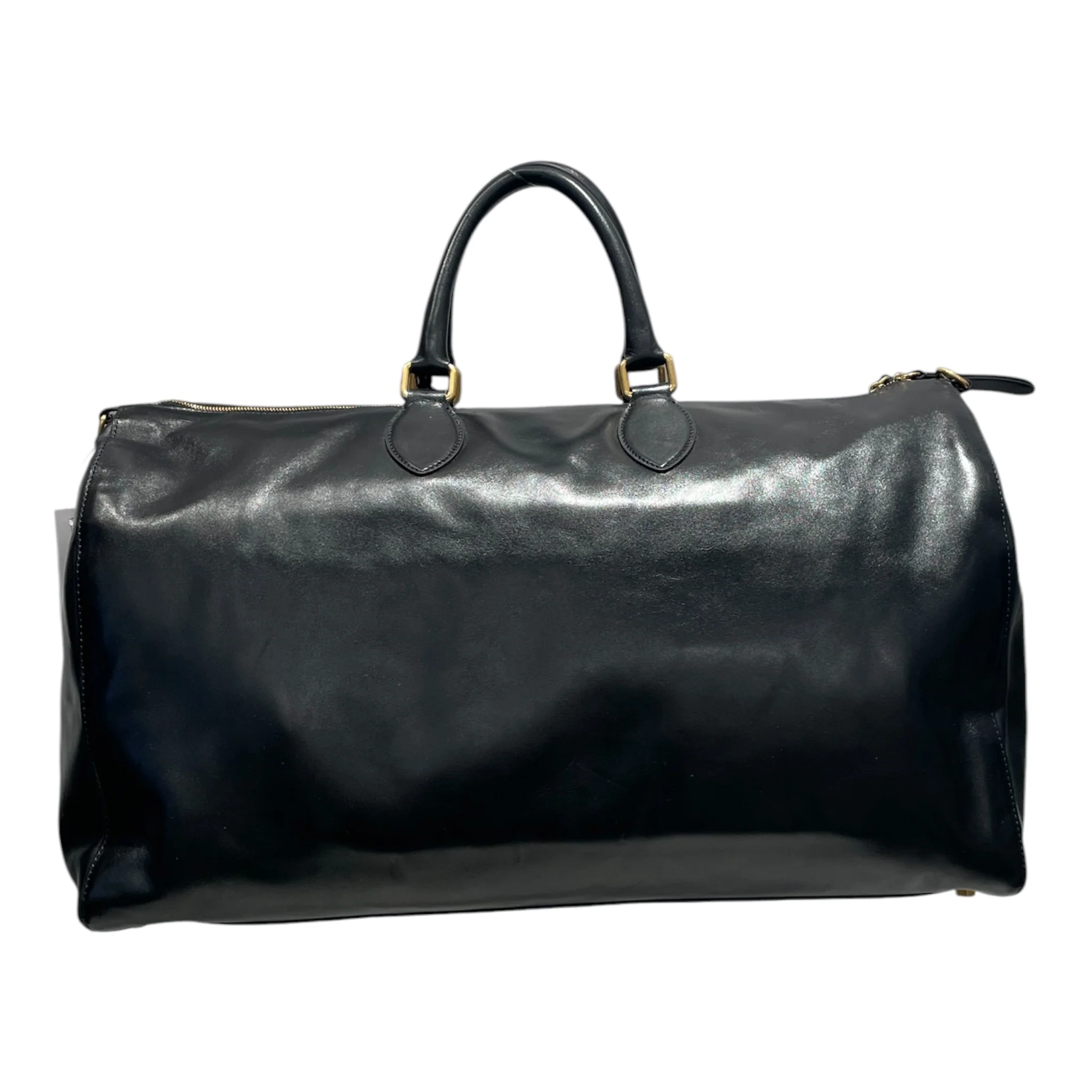 KHAITE/Boston Bag/Leather/BLK/pierre weekend bag