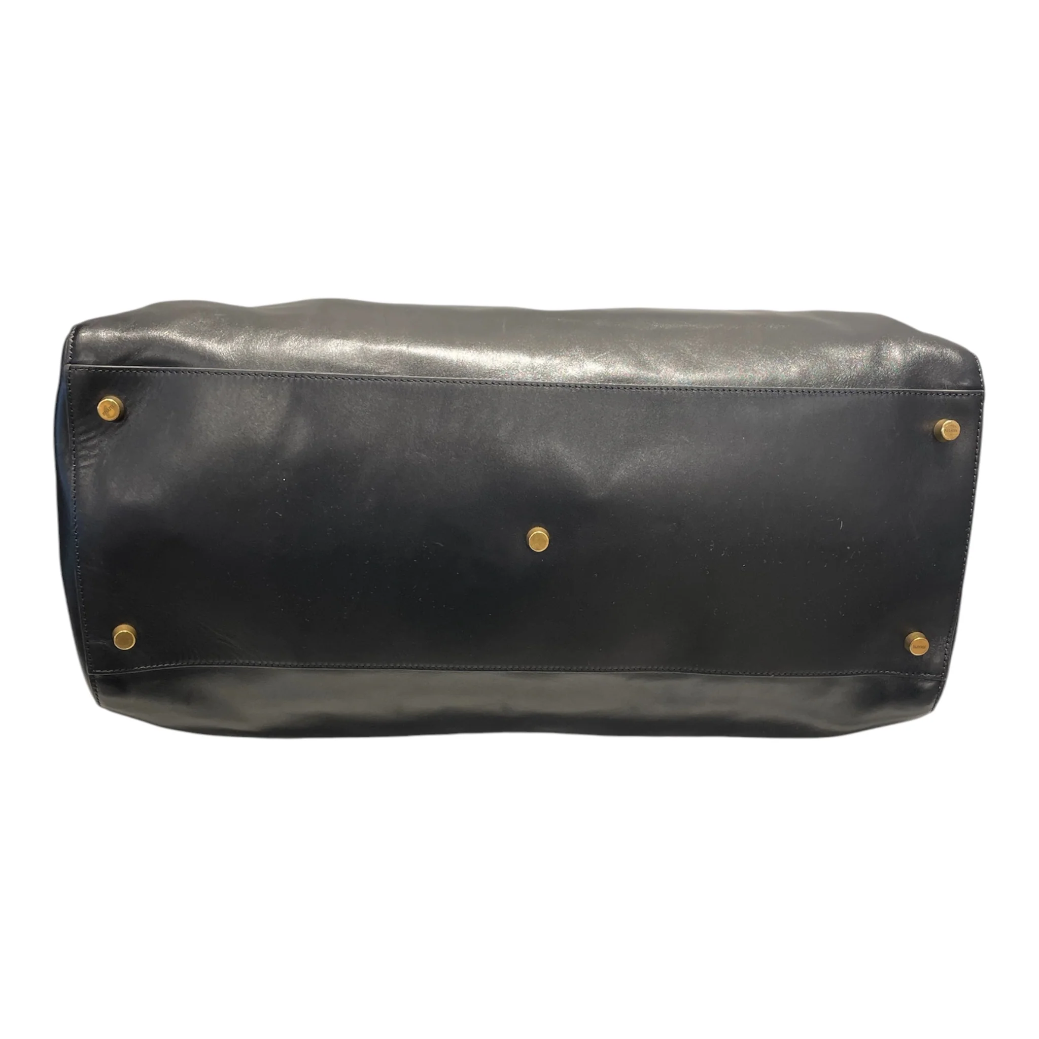 KHAITE/Boston Bag/Leather/BLK/pierre weekend bag