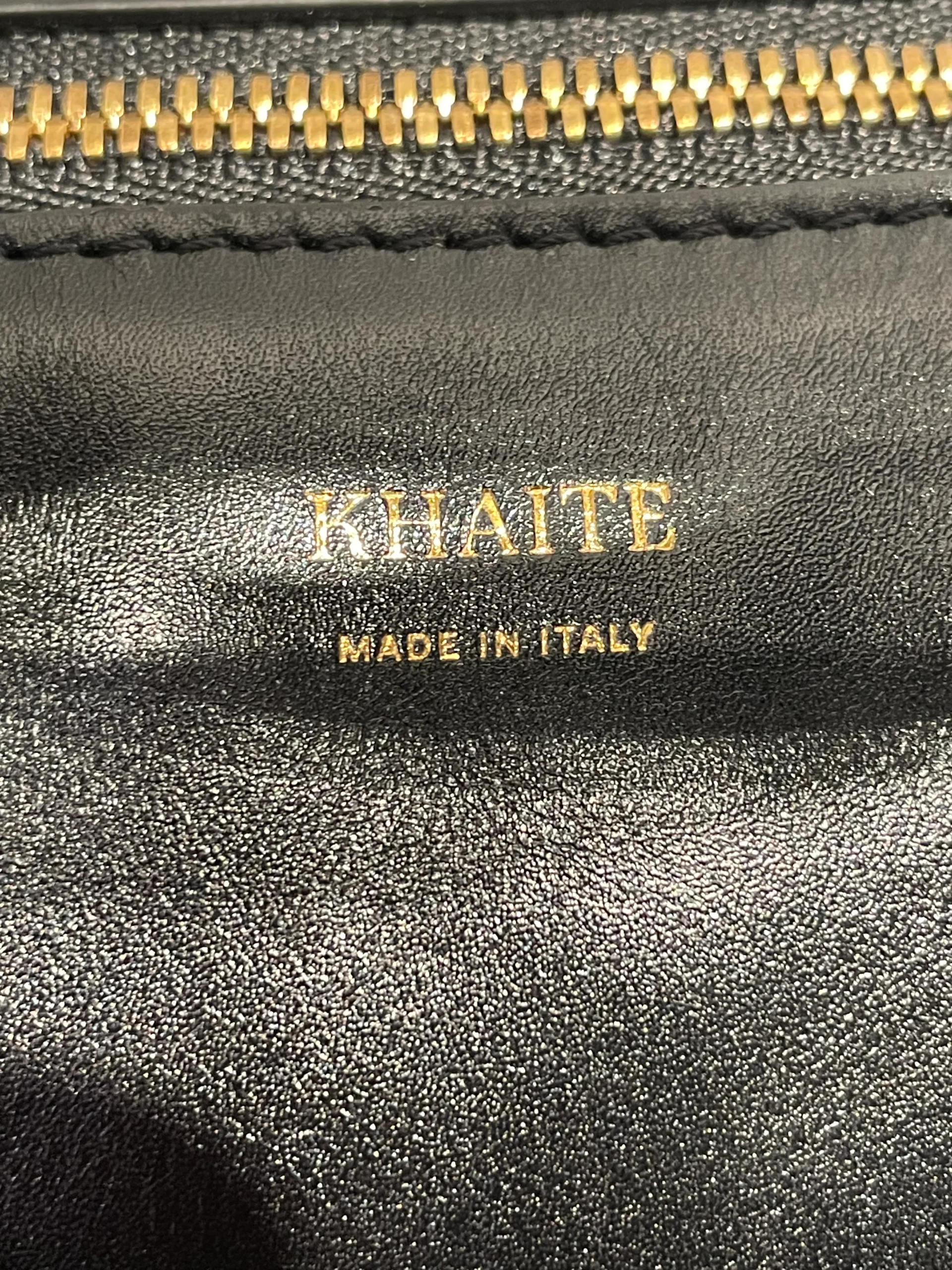 KHAITE/Boston Bag/Leather/BLK/pierre weekend bag