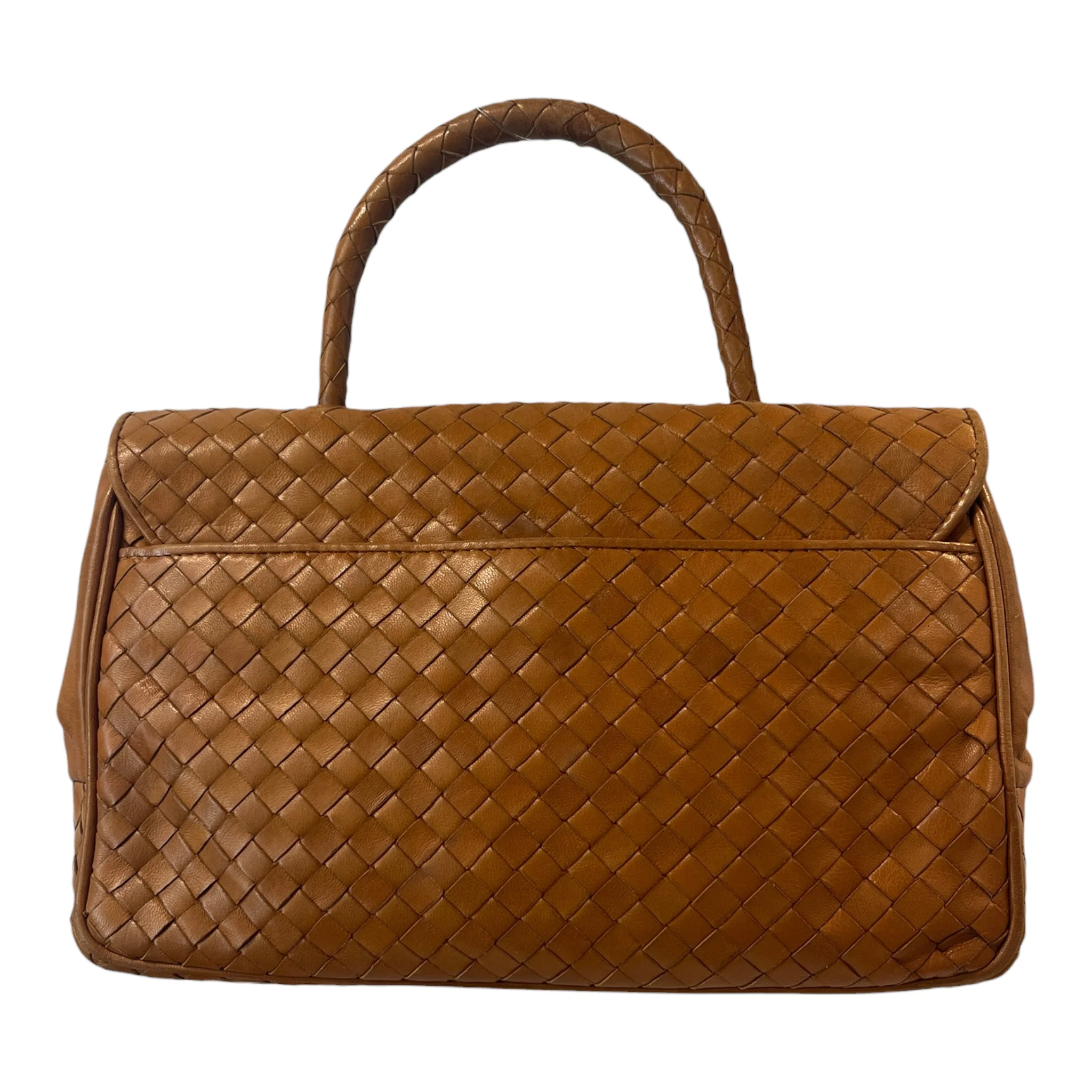 1155-bottega-veneta-hand-bag-leather-cml-intrecciato-vintage-turnlock-2.webp BOTTEGA VENETA/Hand Bag/Leather/CML/INTRECCIATO VINTAGE TURNLOCK