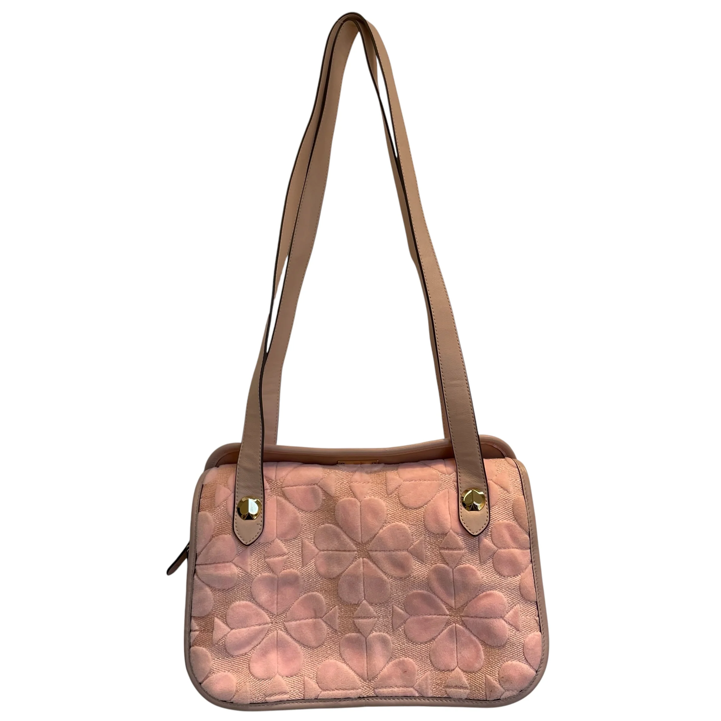 kate spade new york/Hand Bag/All Over Print/Leather/PNK/flower pattern