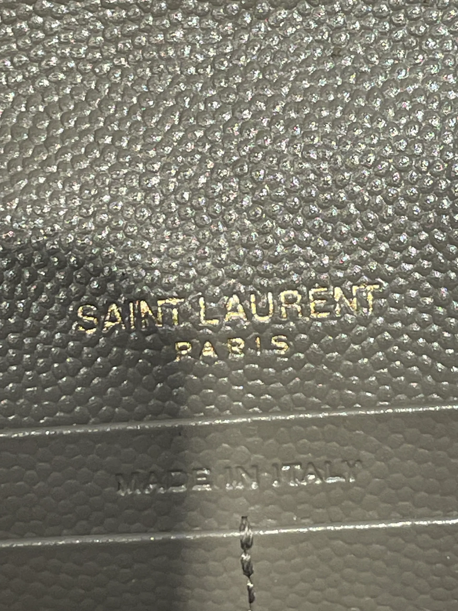YVES SAINT LAURENT/Bag/Leather/SLV/Envelope flap bag