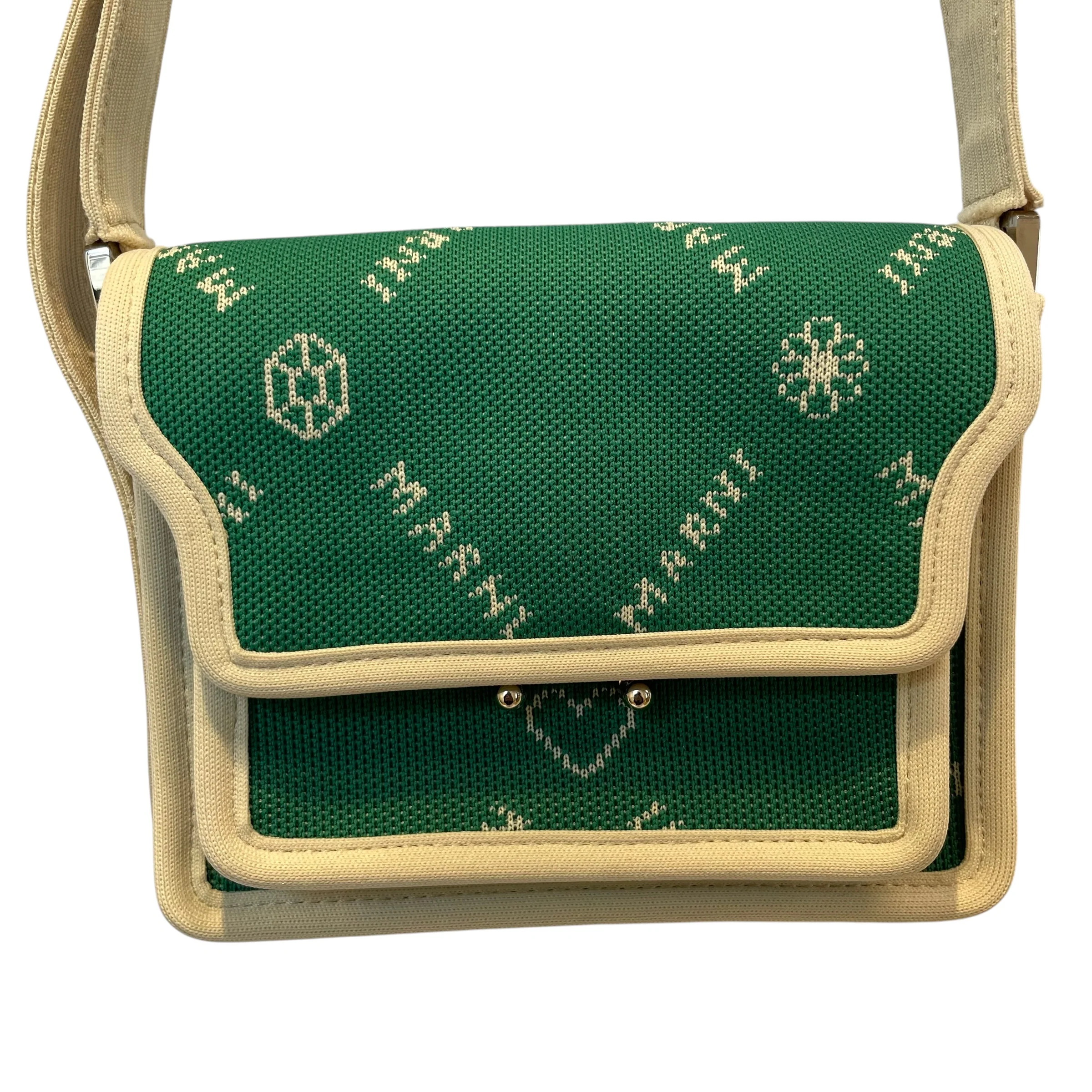 MARNI/Cross Body Bag/GRN/messenger bag/slvr hardware