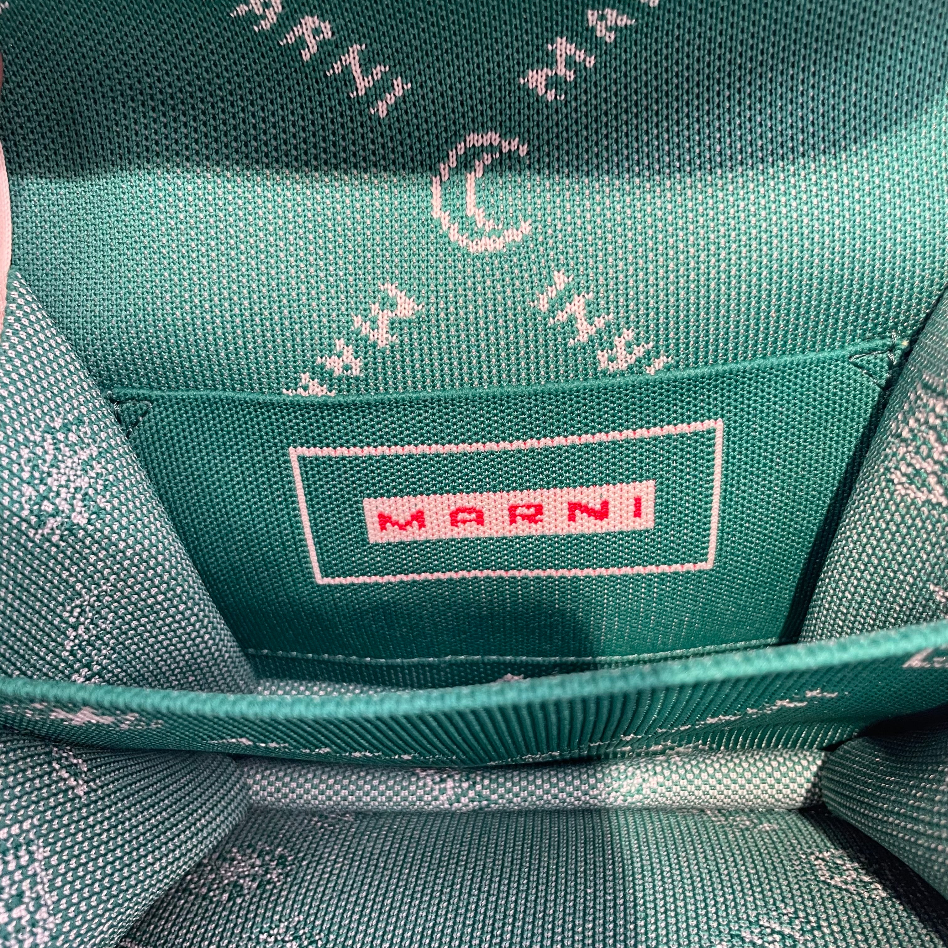 MARNI/Cross Body Bag/GRN/messenger bag/slvr hardware