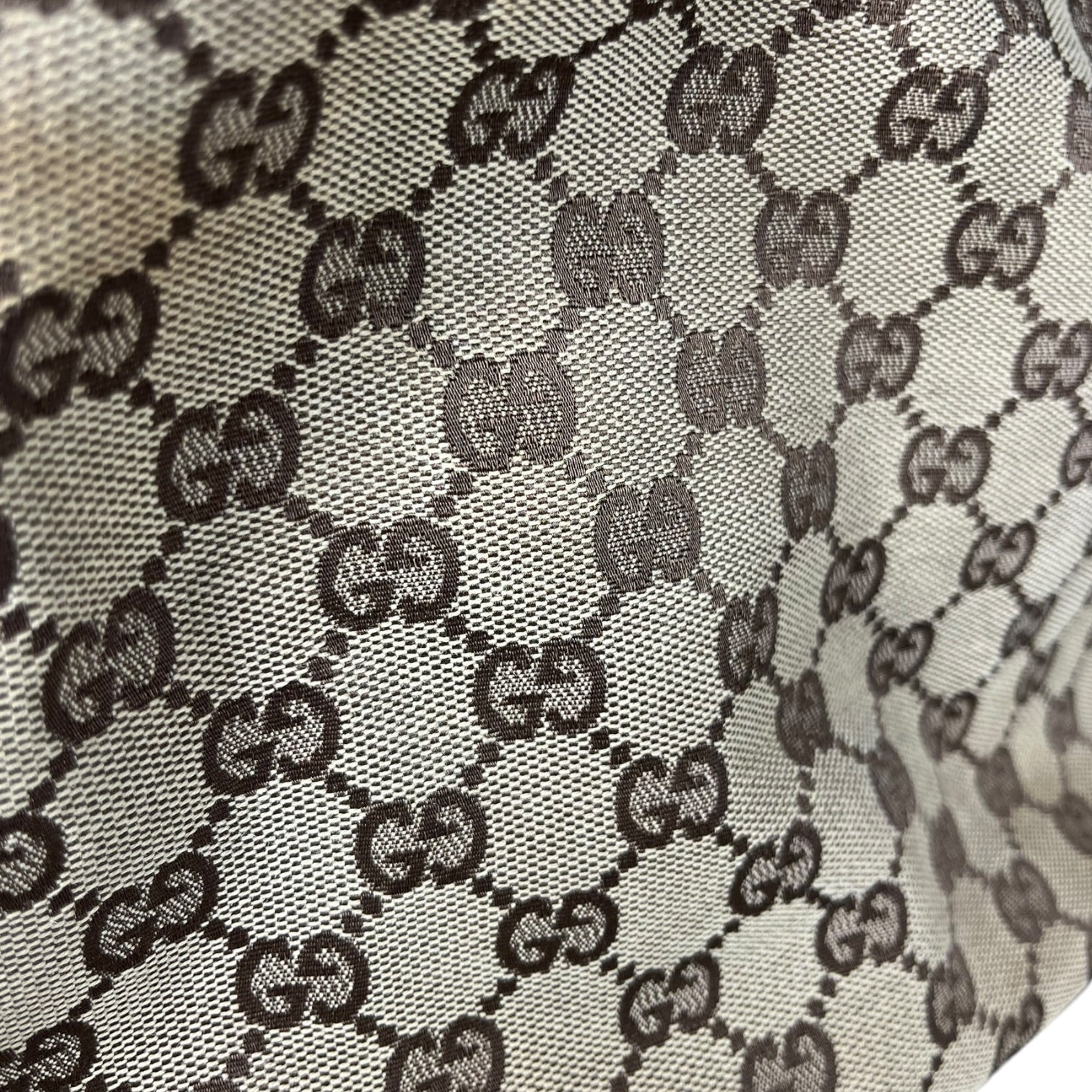GUCCI/Cross Body Bag/Monogram/BRW/Hobo Cloth Handbag
