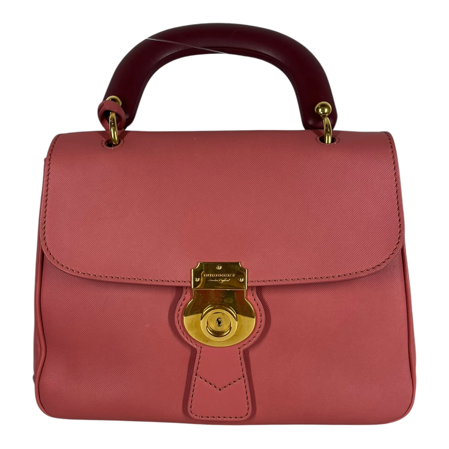 BURBERRY/Hand Bag/Leather/PNK/Trench Calfskin Blossom Pink