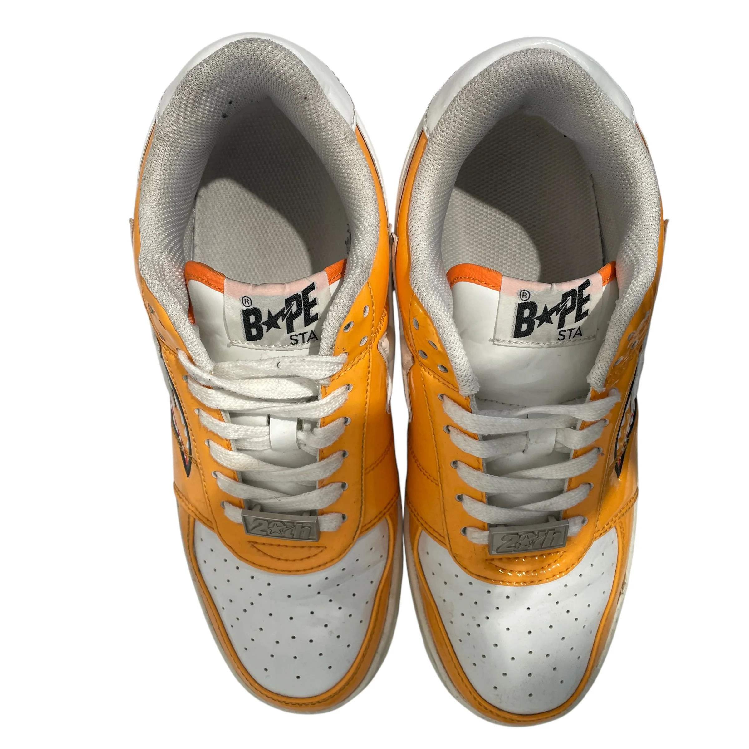 BAPE STA!/Low-Sneakers/US 8.5/Graphic/ORN/SHARK