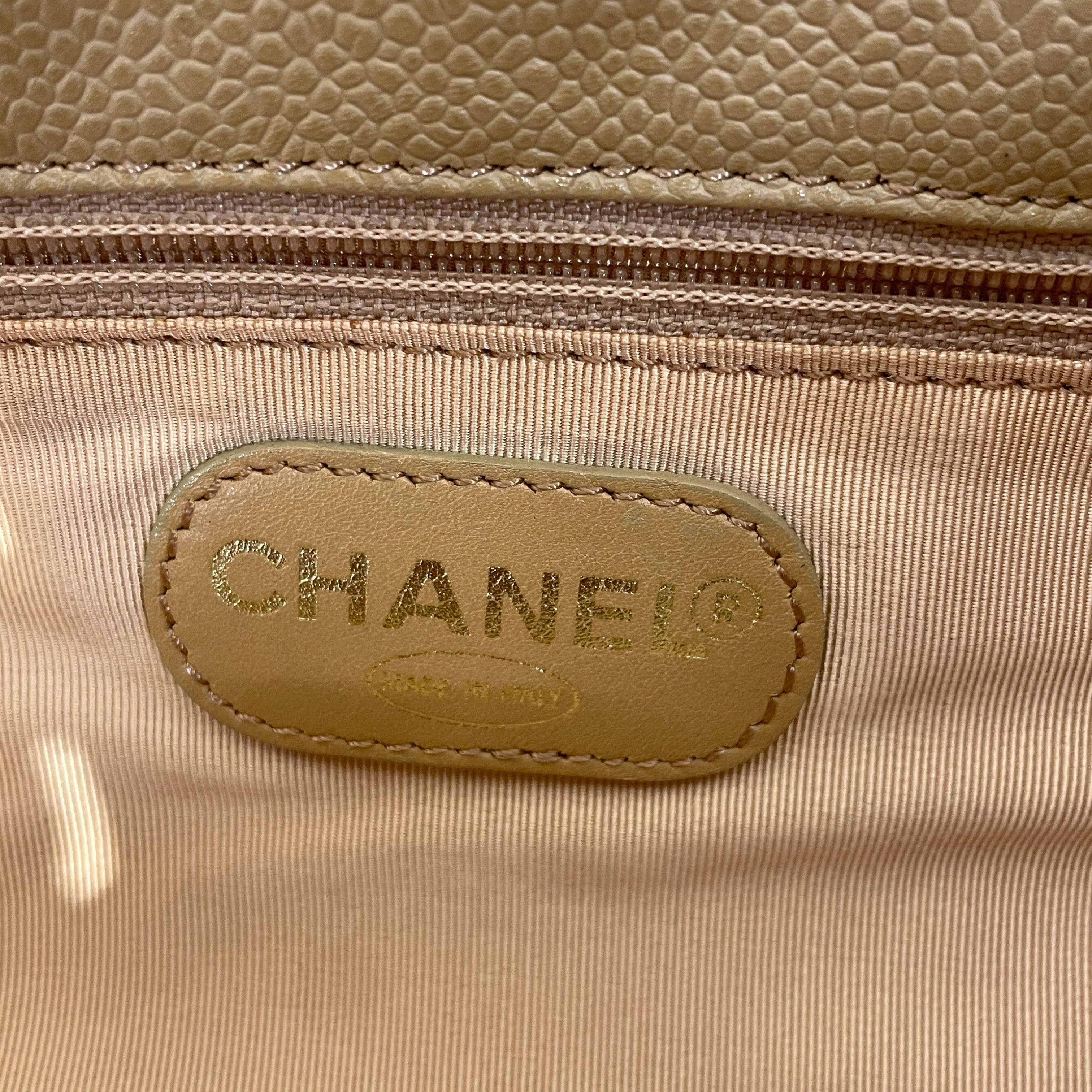 CHANEL/Hand Bag/Leather/CML/CC CAVIAR WOOD