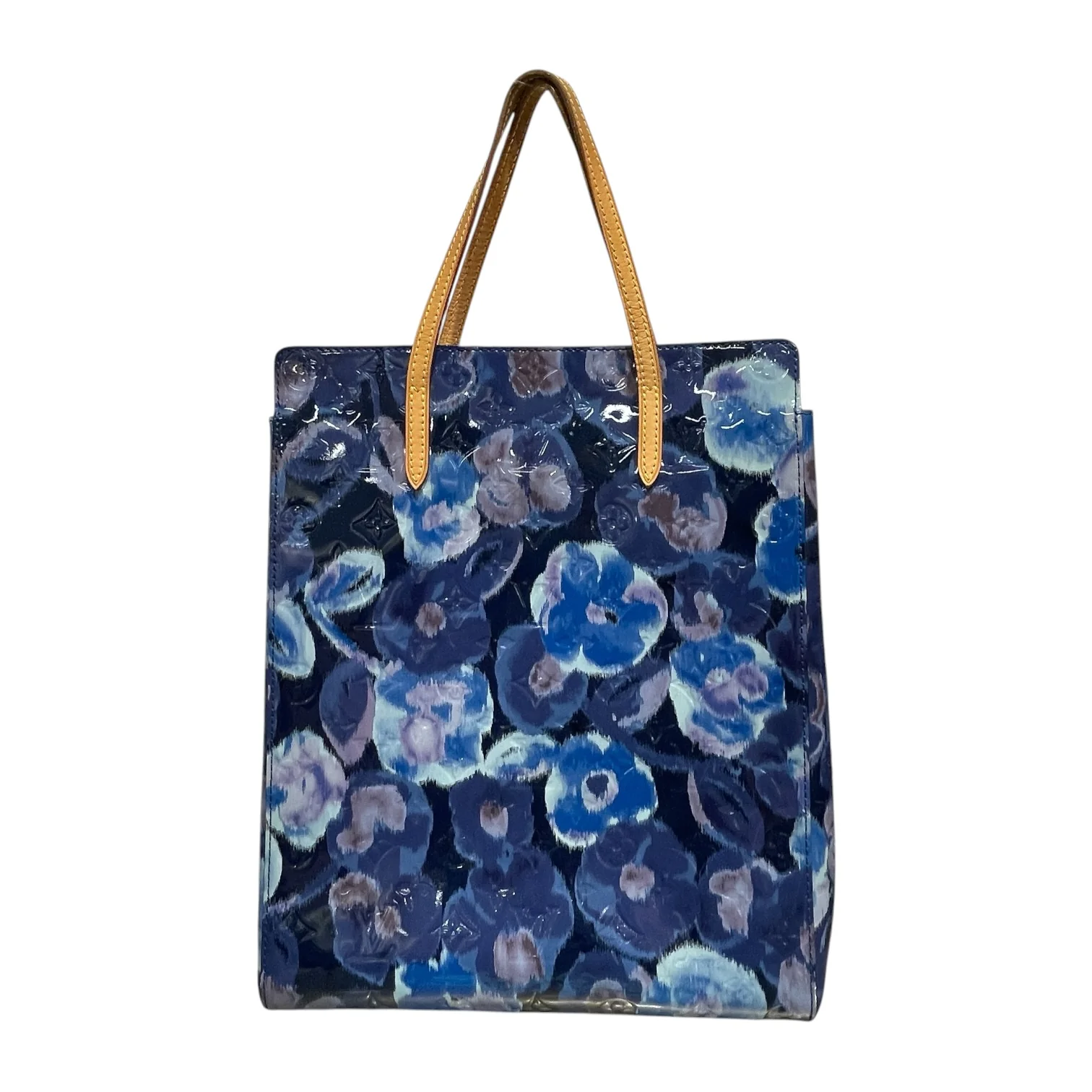 LOUIS VUITTON/Hand Bag/All Over Print/Leather/BLU/VERNIS IKAT CATALINA