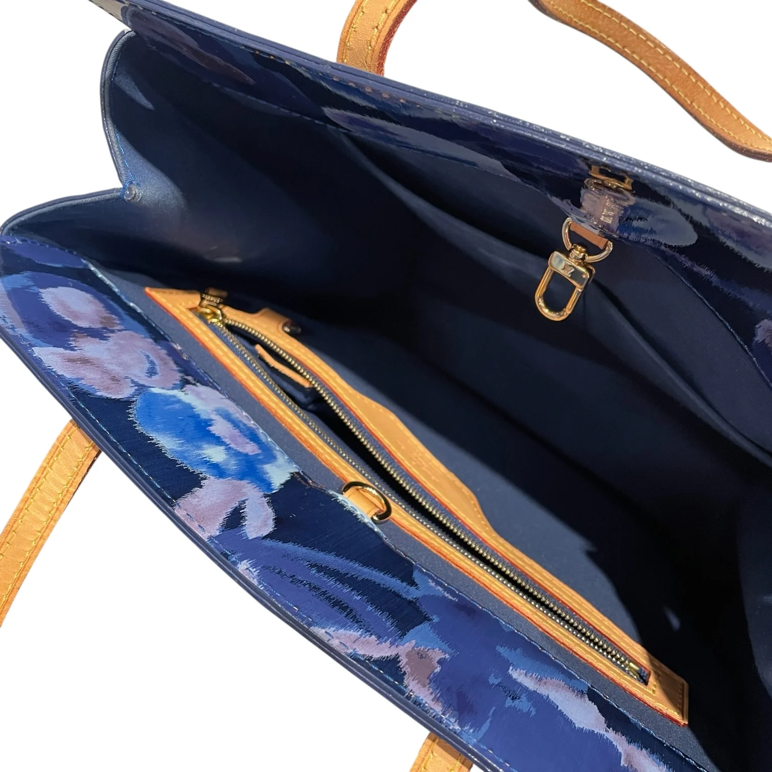 LOUIS VUITTON/Hand Bag/All Over Print/Leather/BLU/VERNIS IKAT CATALINA