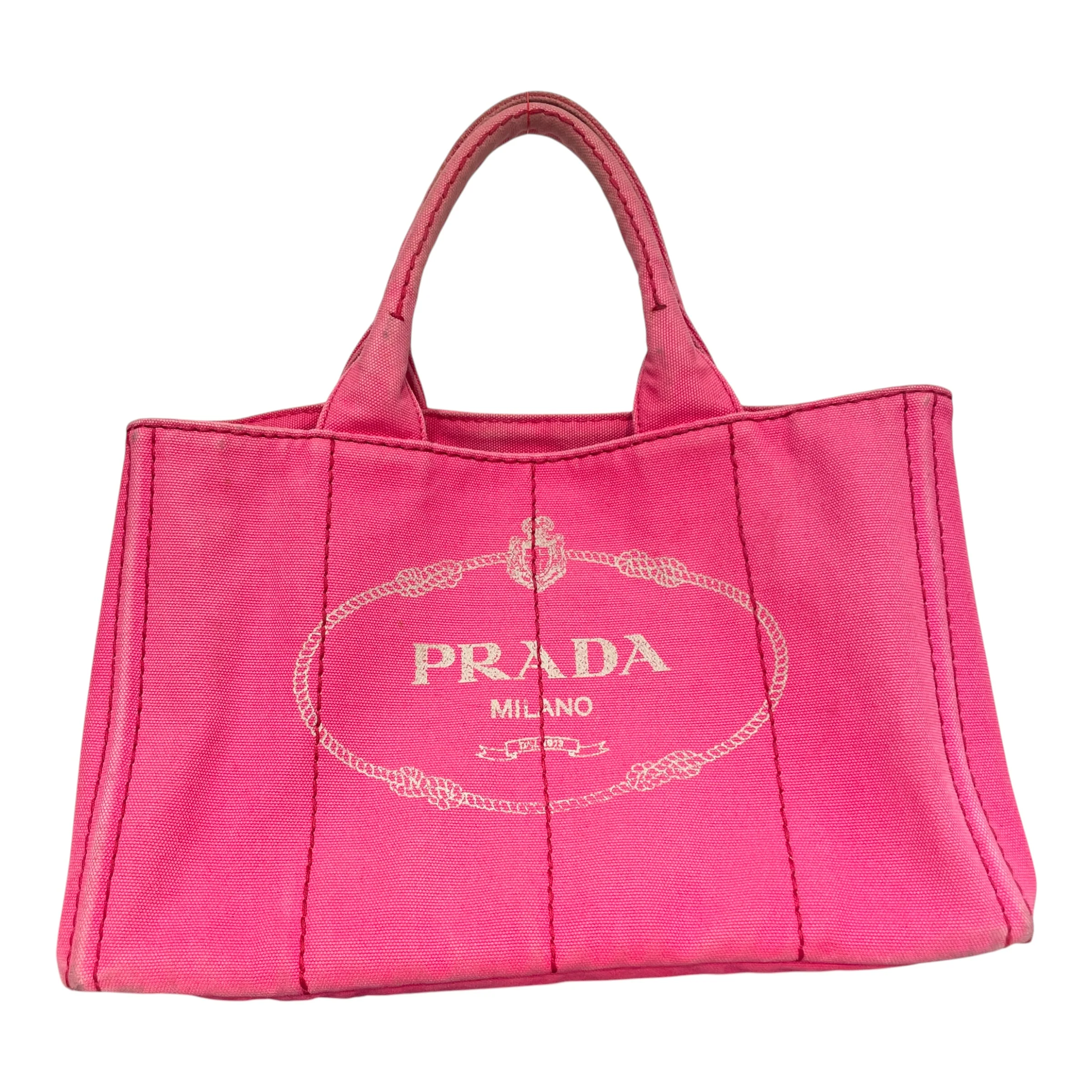 PRADA/Bag/Cotton/PNK/Canapa Handbag