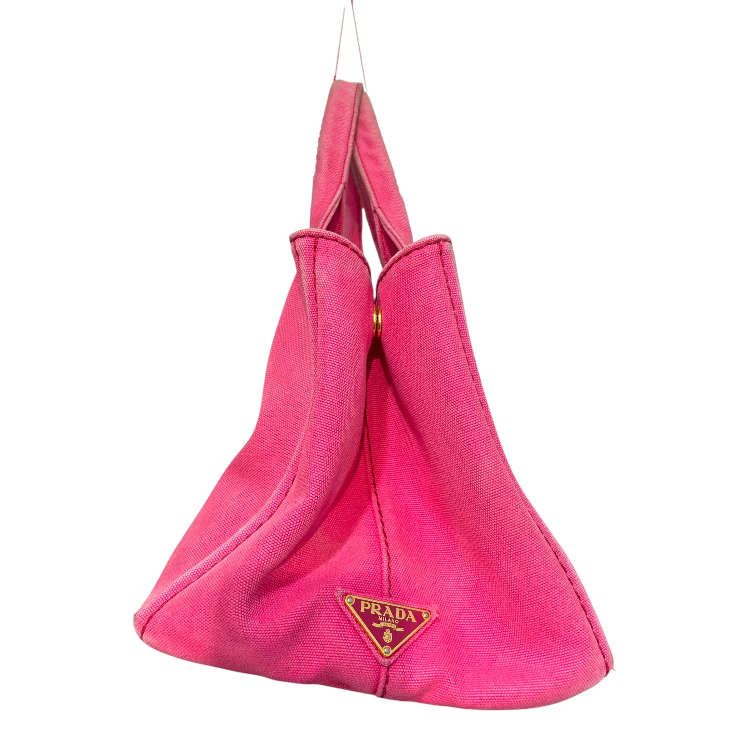 PRADA/Bag/Cotton/PNK/Canapa Handbag