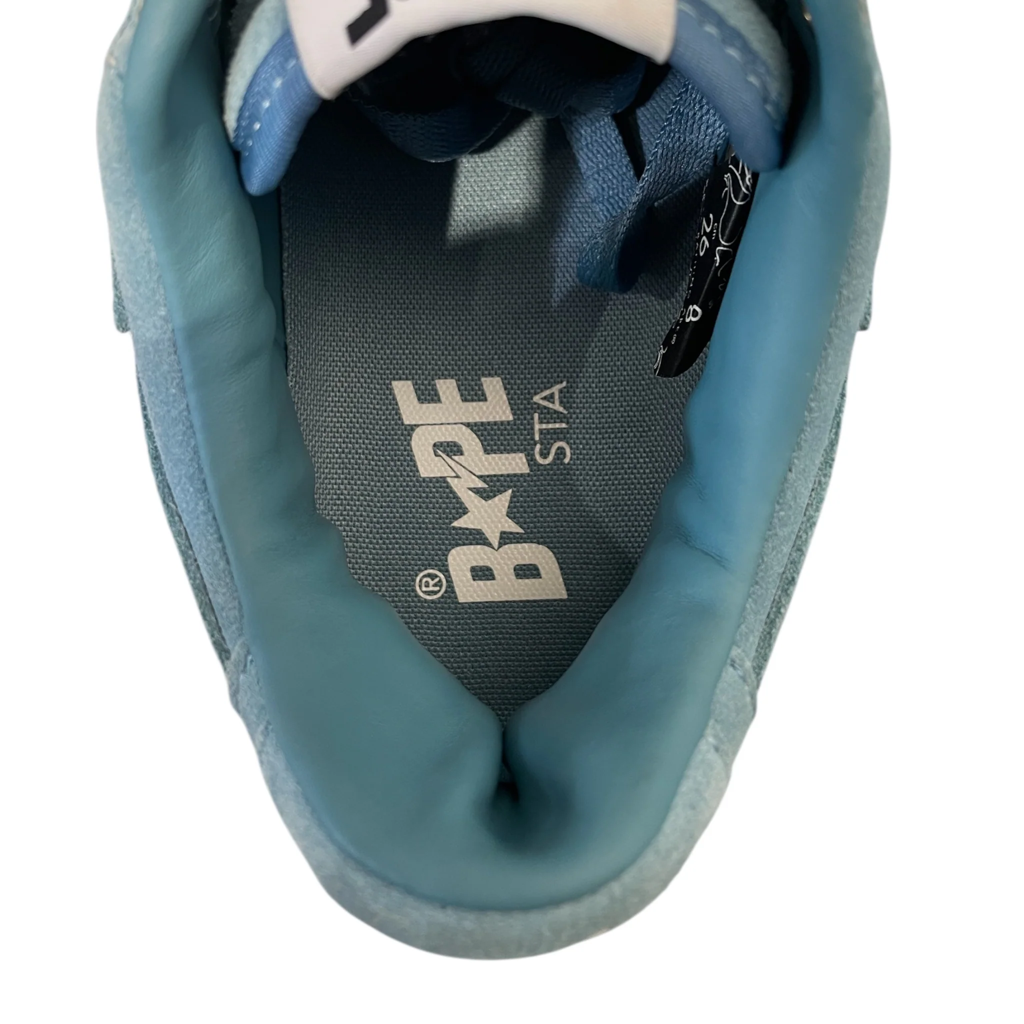 BAPE STA!/Low-Sneakers/US 8/Suede/BLU/U-Tip/M2 SUEDE BLUE