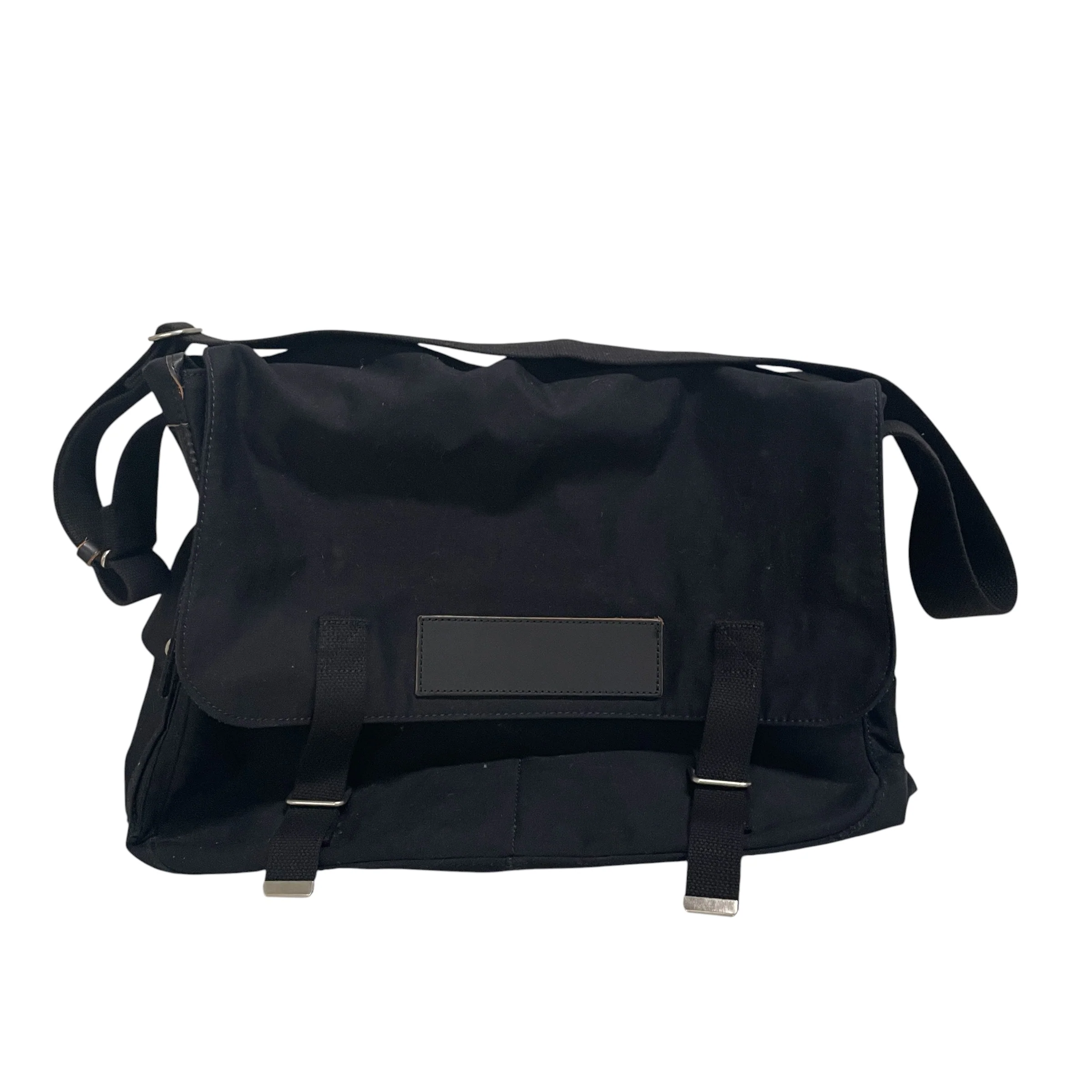 COMME des GARCONS HOMME/Cross Body Bag/Cotton/BLK/MESSANGER