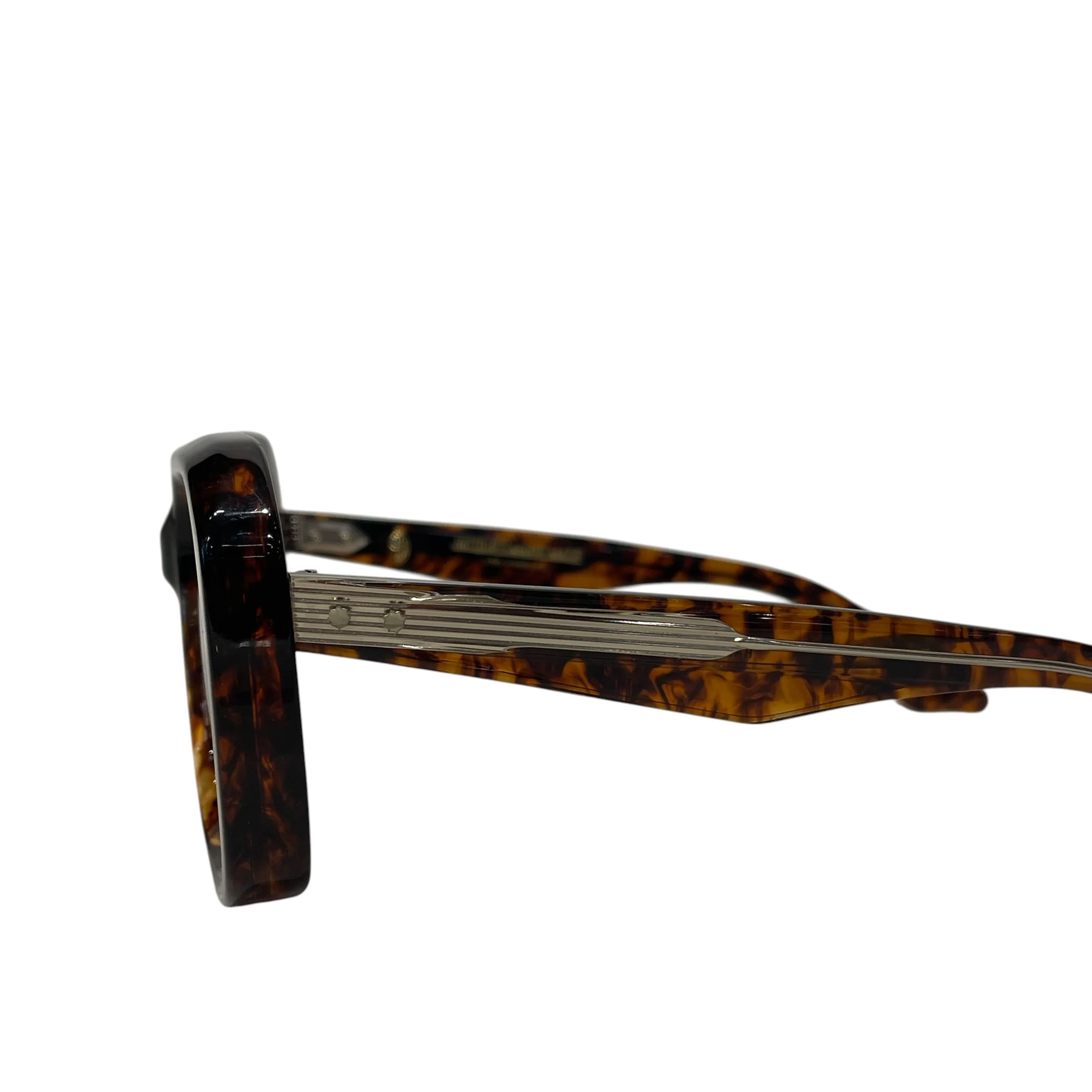 JACQUES MARIE MAGE/Sunglasses/All Over Print/Tortoiseshell Pattern/BRW/"PAT" SQUARE + BOX