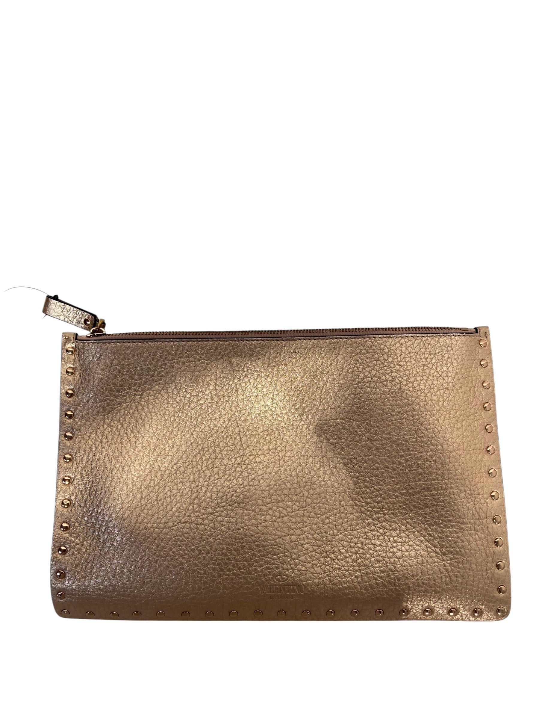 VALENTINO GARAVANI/Clutch Bag/Leather/PNK/TV-P269IZLO