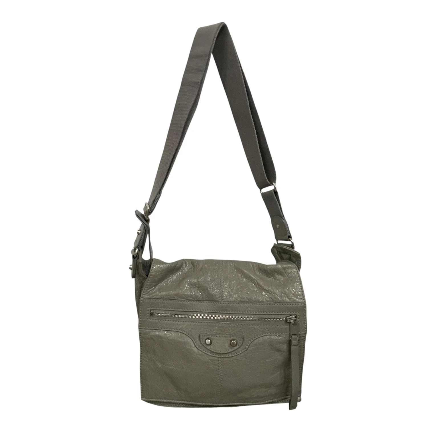 BALENCIAGA/Cross Body Bag/Leather/GRY/