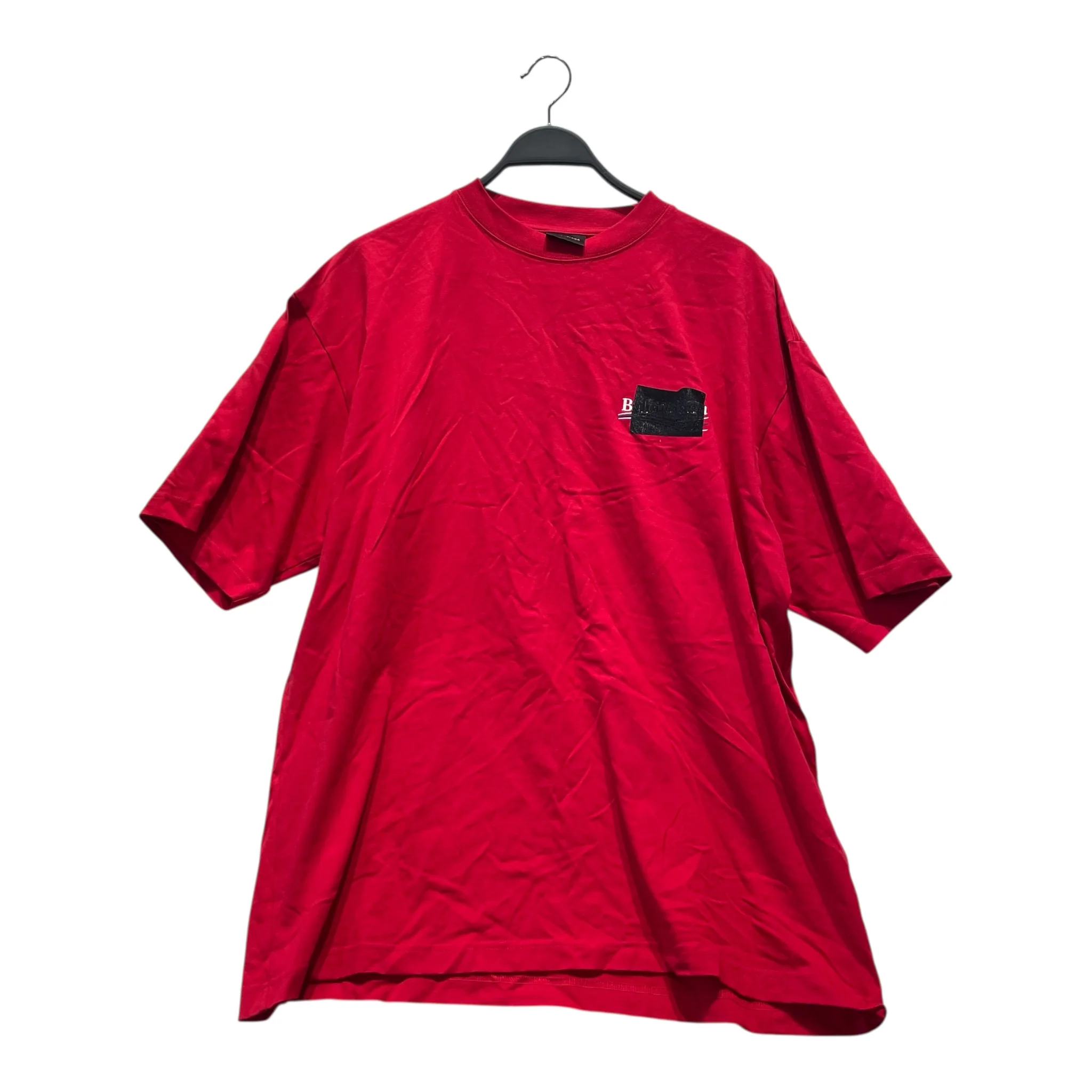 BALENCIAGA/T-Shirt/L/Cotton/RED/Gaffer Tape T-Shirt