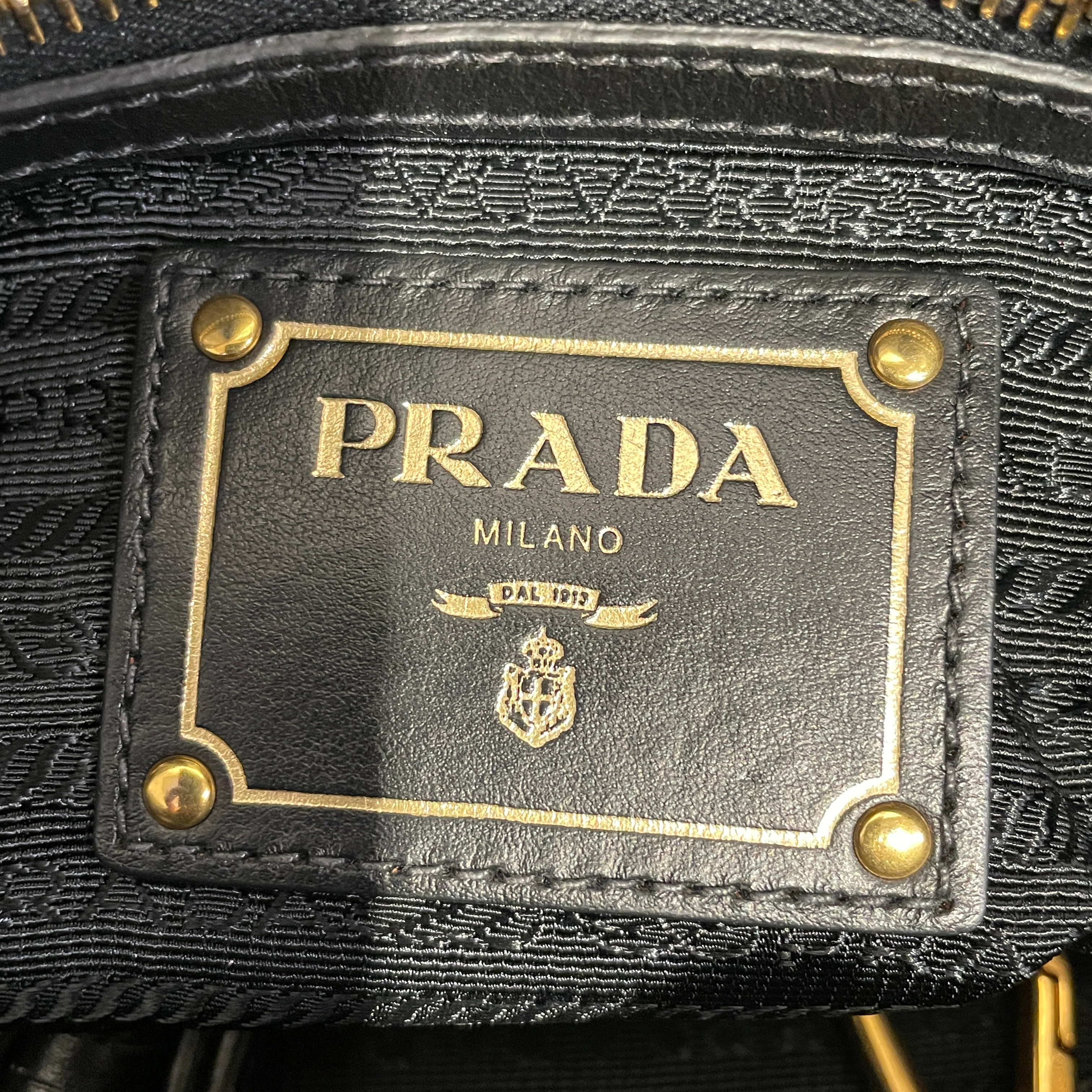 PRADA/Hand Bag/Nylon/BLK/TESSUTO