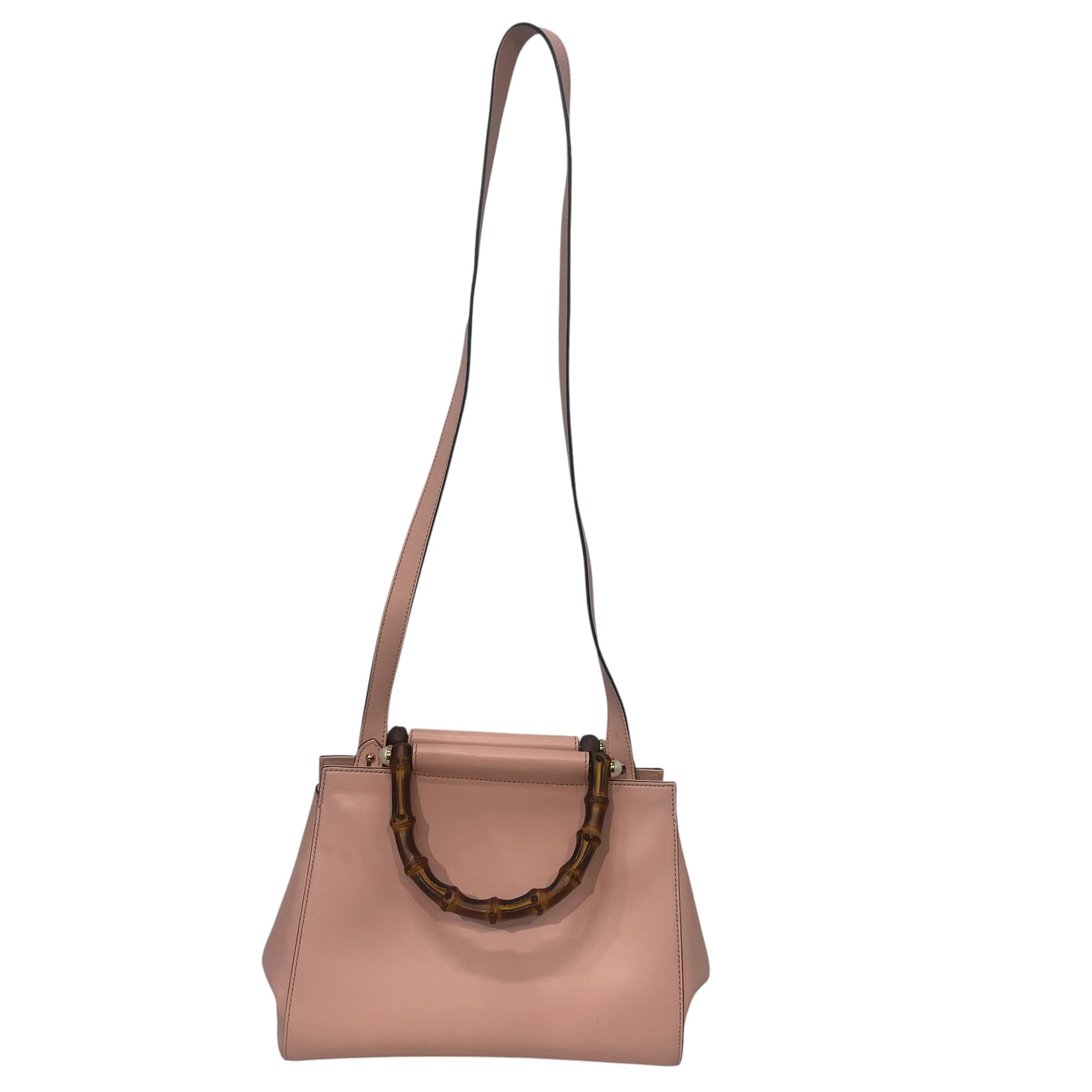 GUCCI/Hand Bag/Leather/PNK/faux pearl nymphaea crossbody