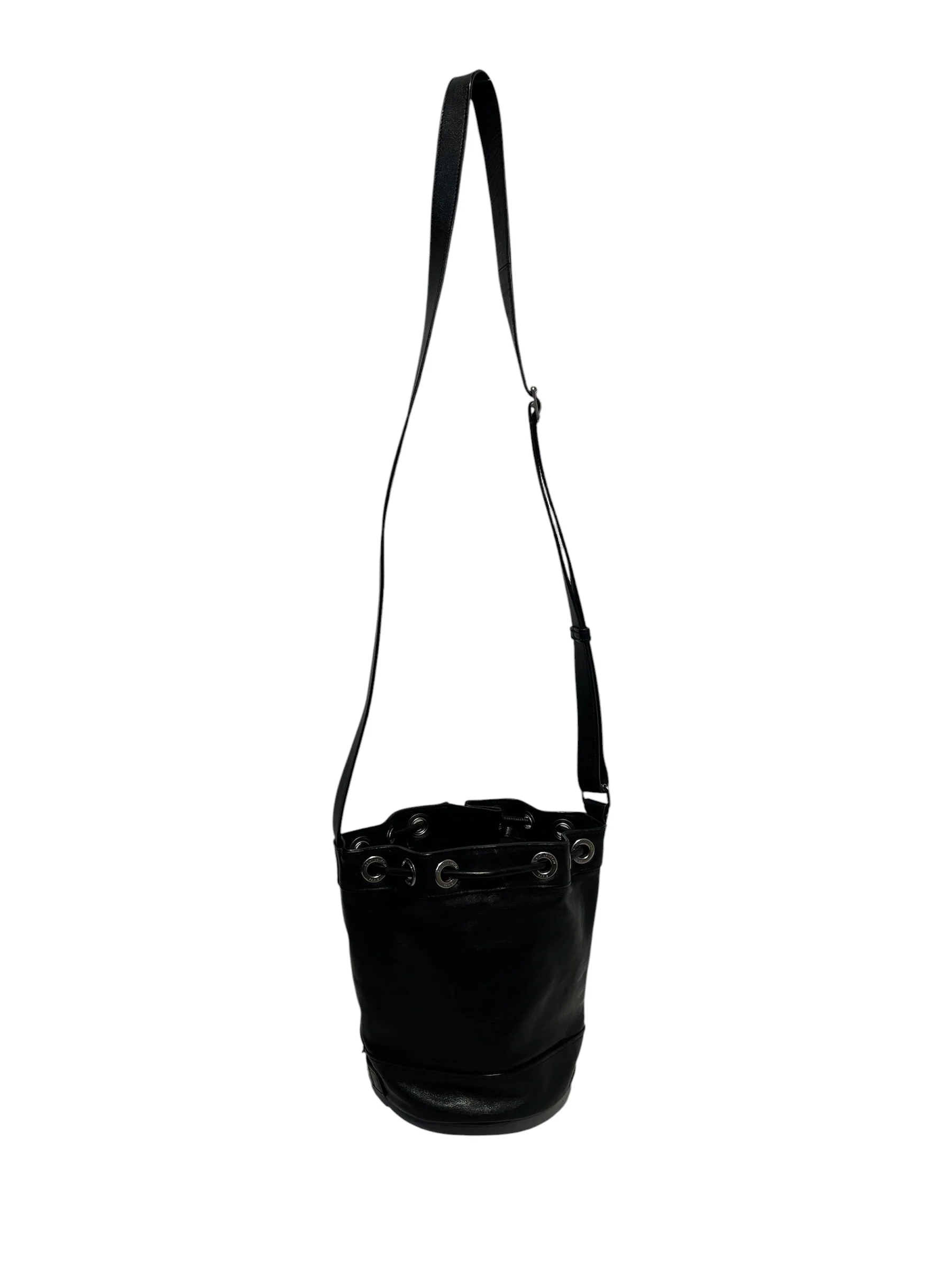 SAINT LAURENT/Bag/Leather/BLK/Rider Bucket Bag