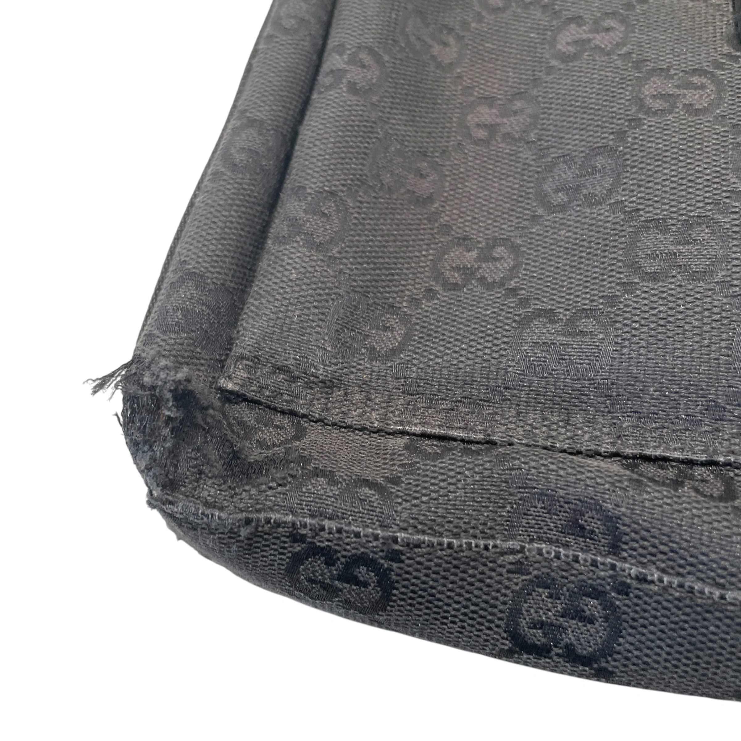 GUCCI/Cross Body Bag/Cotton/BLK/GG Monogram Jackie Bag