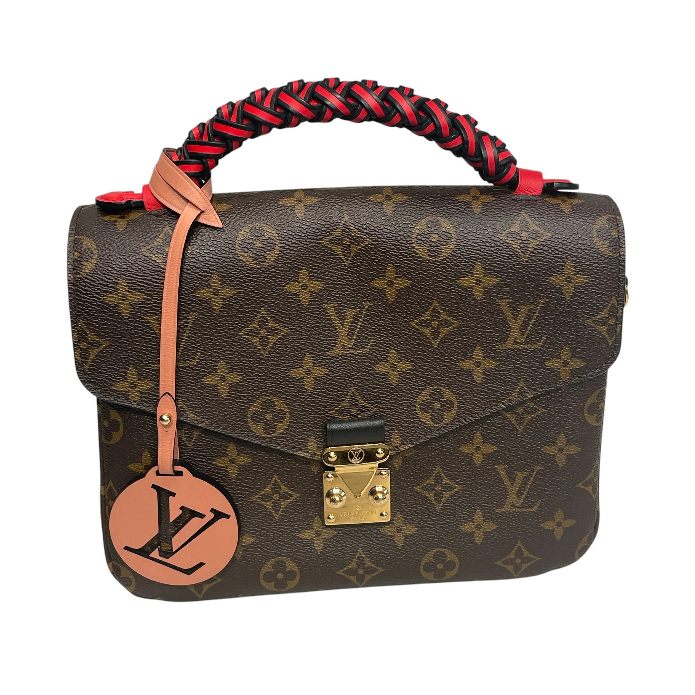 LOUIS VUITTON/Tote Bag/Monogram/Leather/BRW/CUSTOM HANDLE TOTE