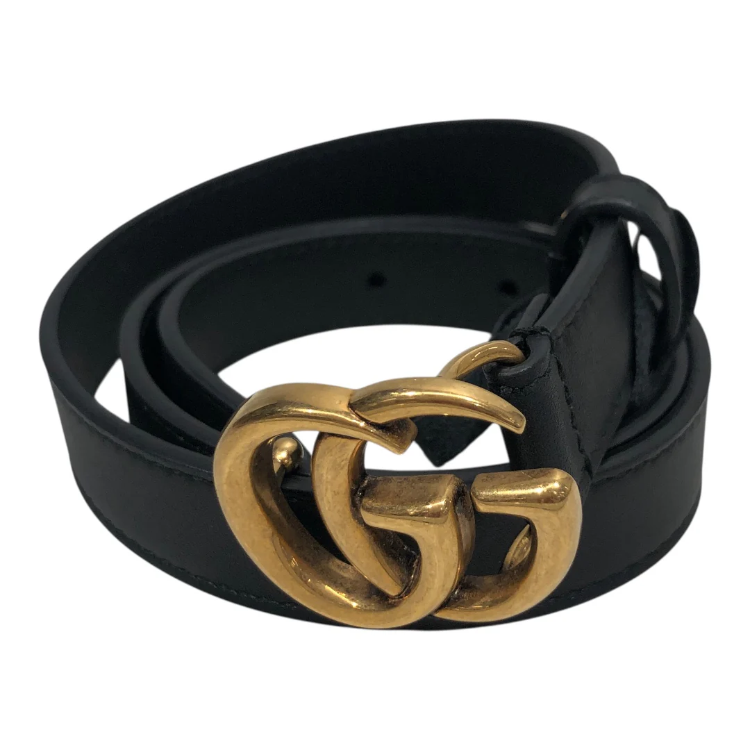 GUCCI/Belt/Leather/BLK/