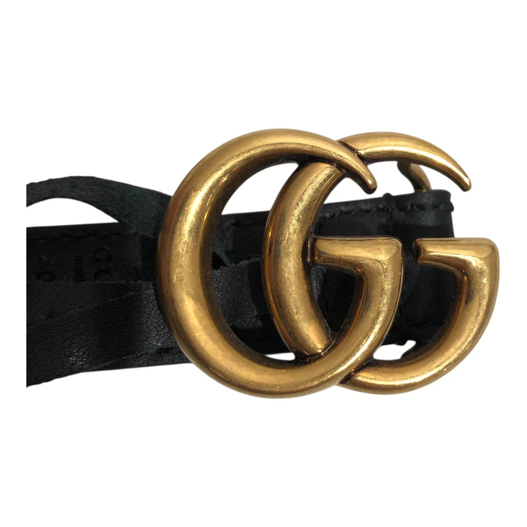 GUCCI/Belt/Leather/BLK/