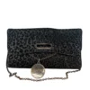 Christian Louboutin/Clutch Bag/Animal Pattern/BLK/BLK GLITTER LEOPARD CLUTCH BAG