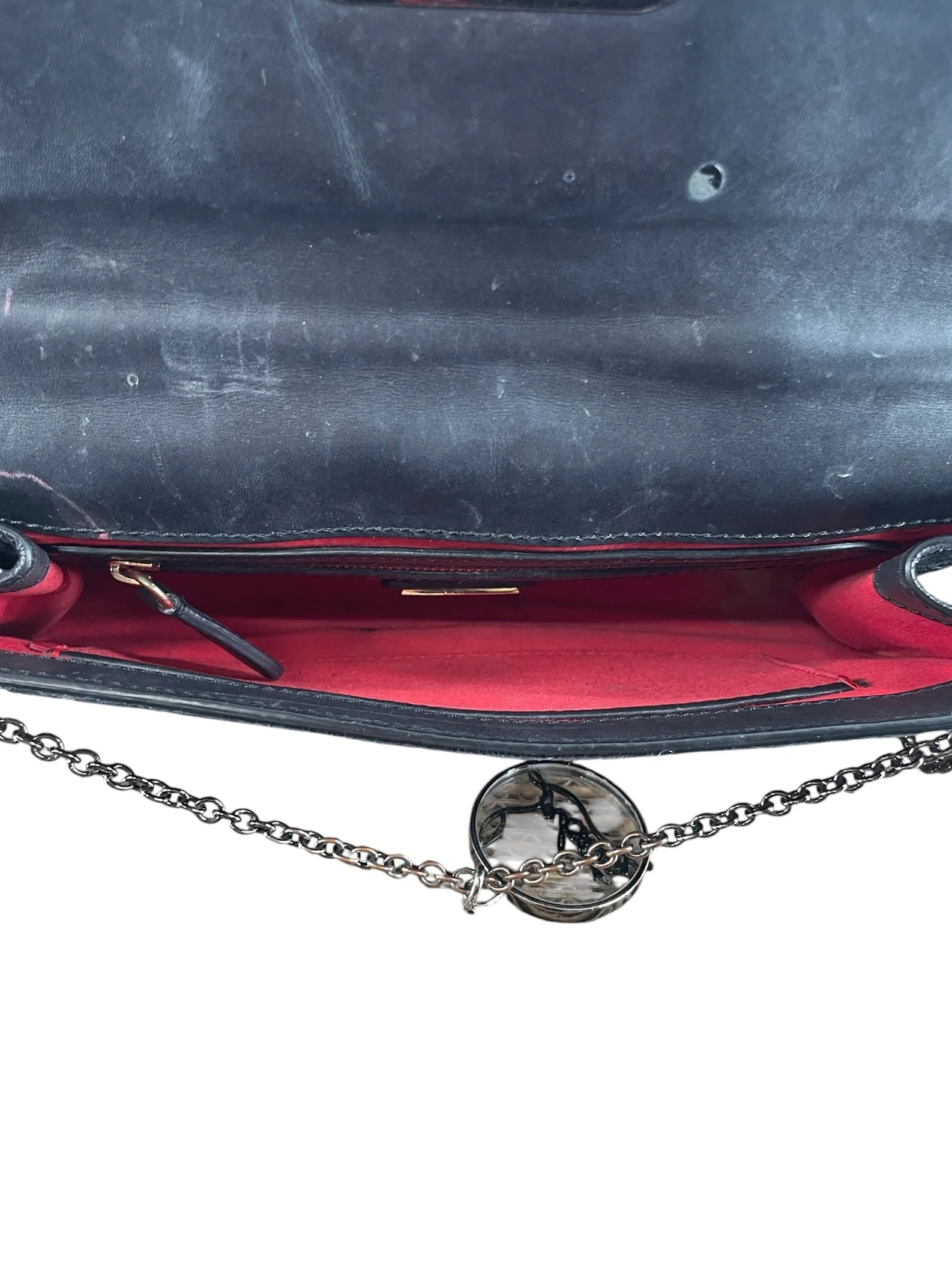 Christian Louboutin/Clutch Bag/Animal Pattern/BLK/BLK GLITTER LEOPARD CLUTCH BAG