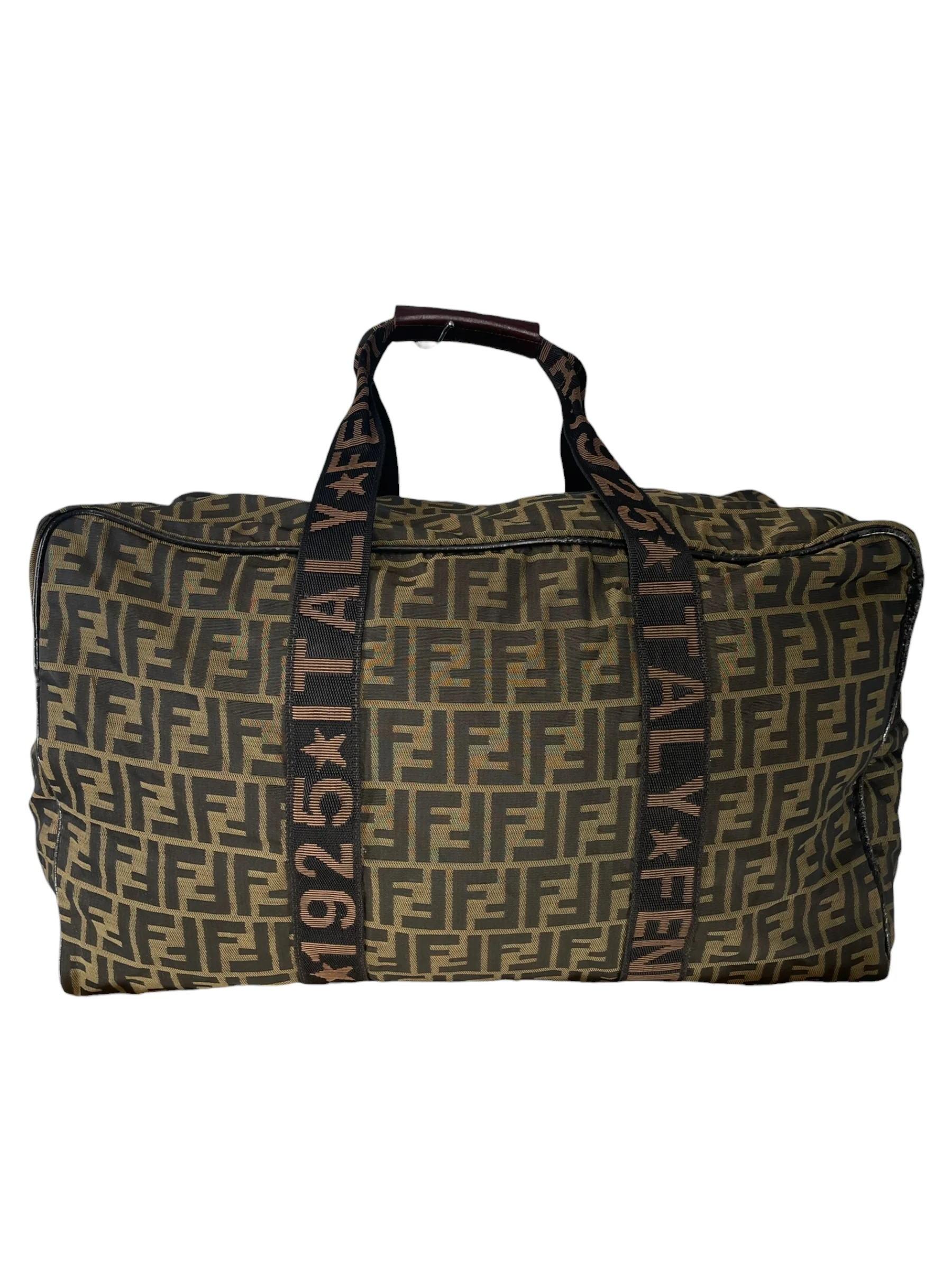FENDI/Luggage/Monogram/Nylon/BRW/FENDIV ZUCCA ROMA DUFFLE BAG