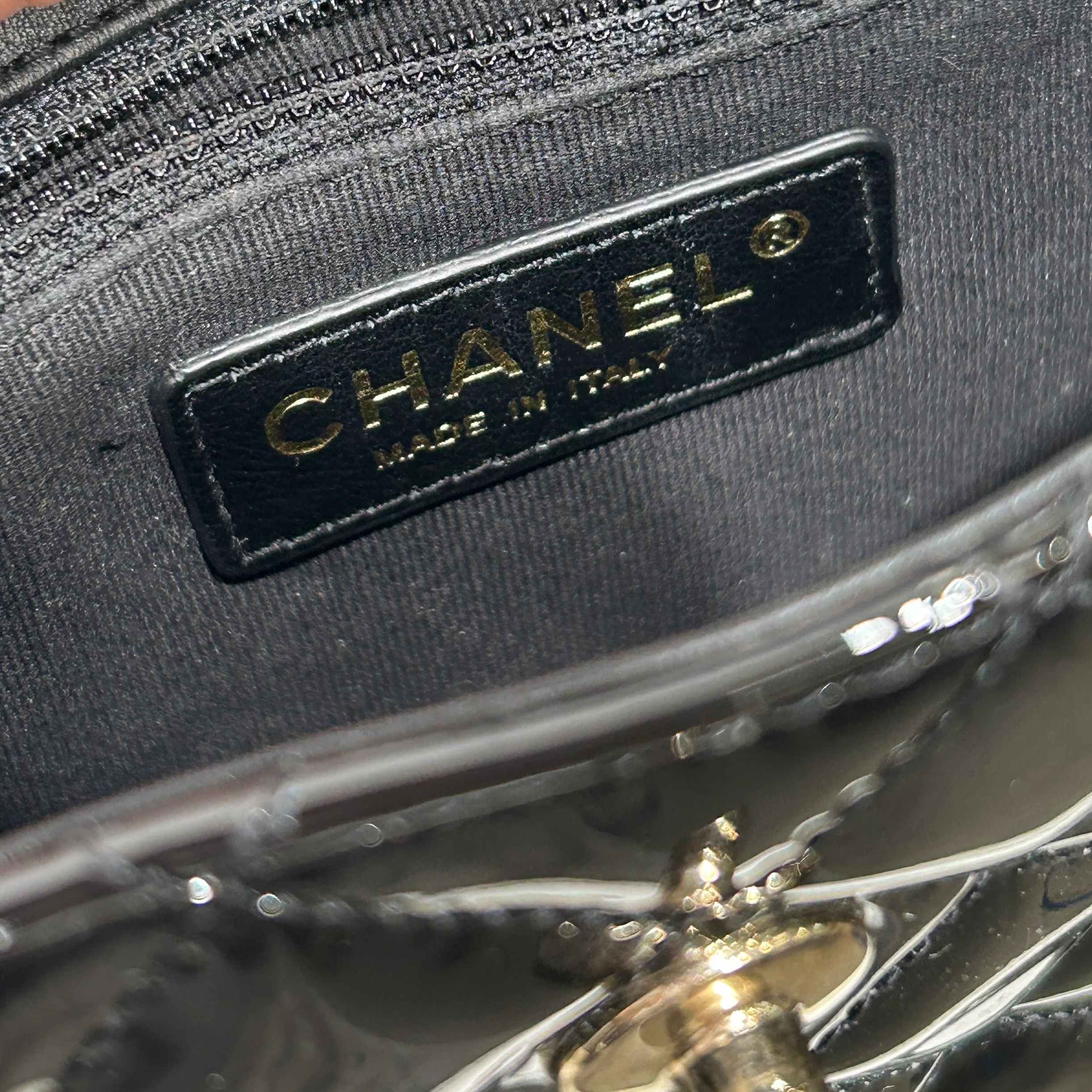 CHANEL/Bag/Leather/BLK/SMALL FLAP HOBO BAG