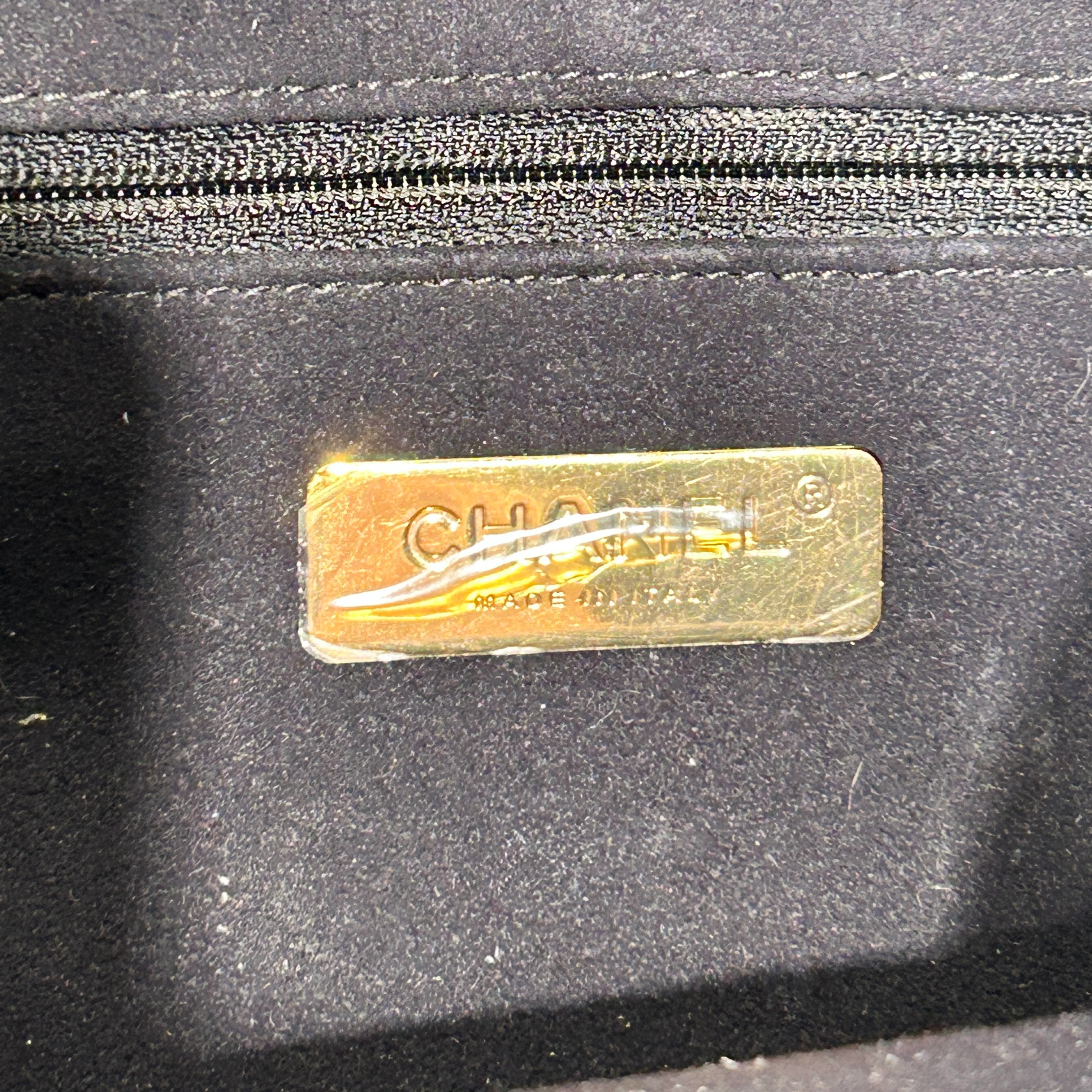 CHANEL/Backpack/Leather/BLK/EMBOSSED CROCODILE SKIN
