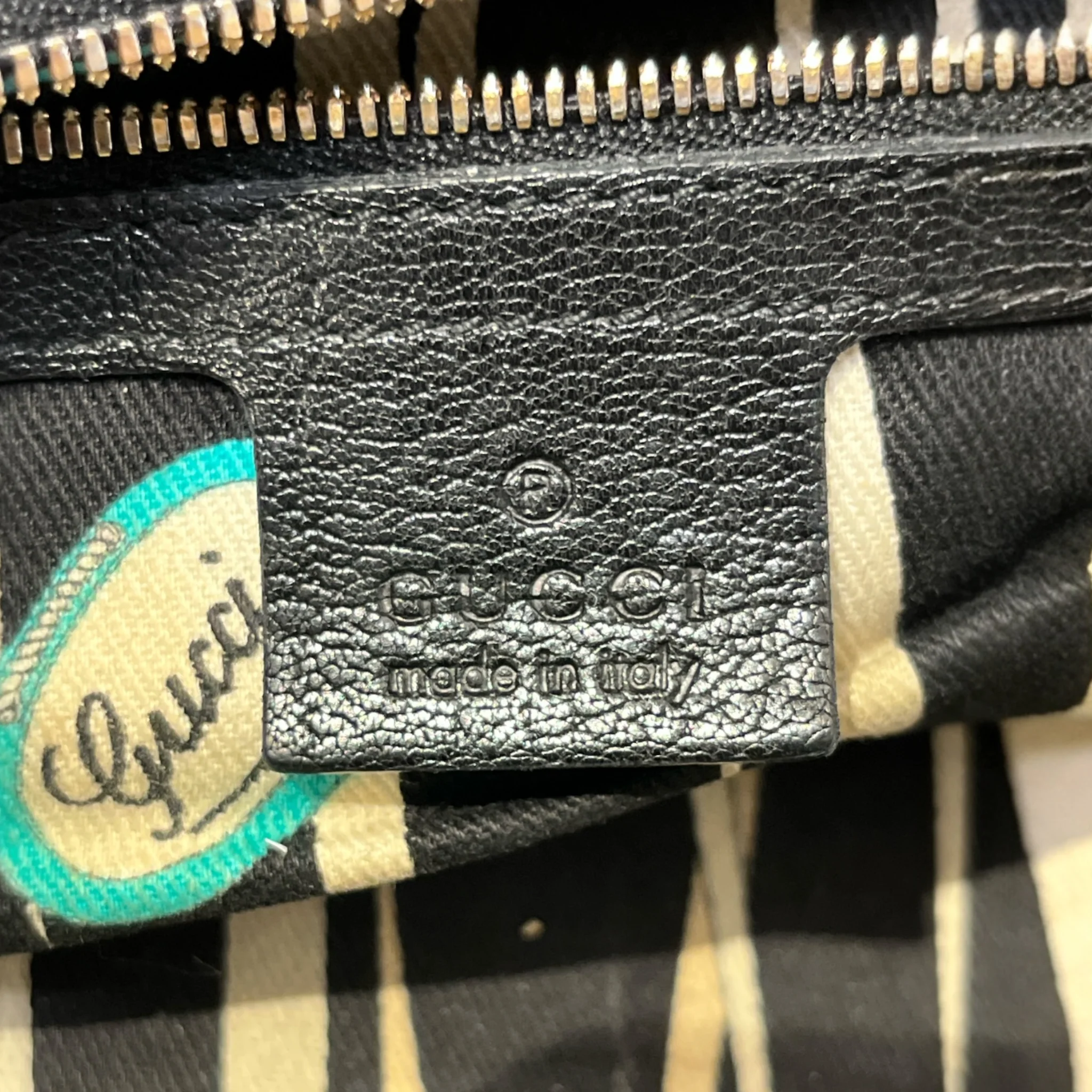 GUCCI/Hand Bag/Leather/BLK/HORSEBIT WAVE SHOULDER BAG