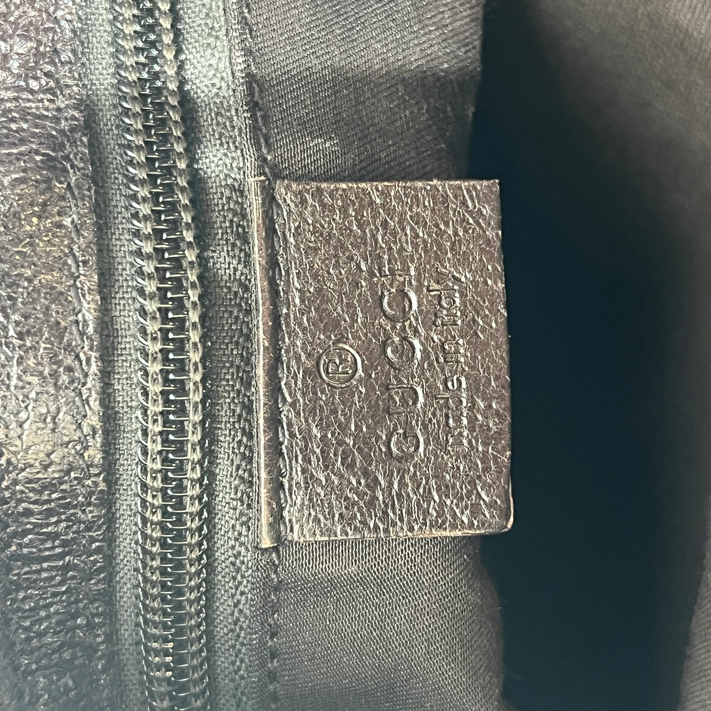 GUCCI/Cross Body Bag/Monogram/Cotton/BRW/VINTAGE CROSSBODY