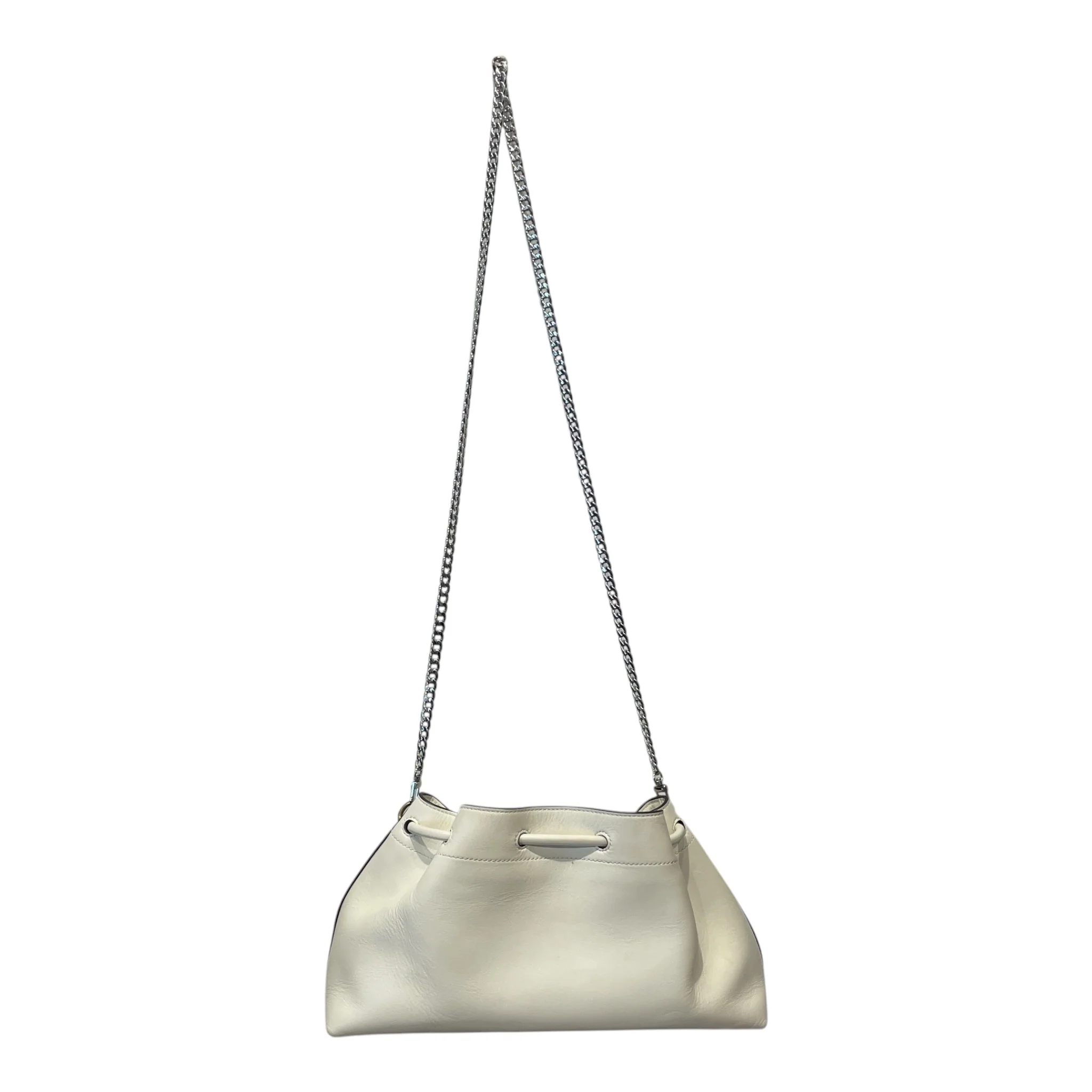 JIMMY CHOO/Hand Bag/Leather/CRM/SMALL CINCH BAG