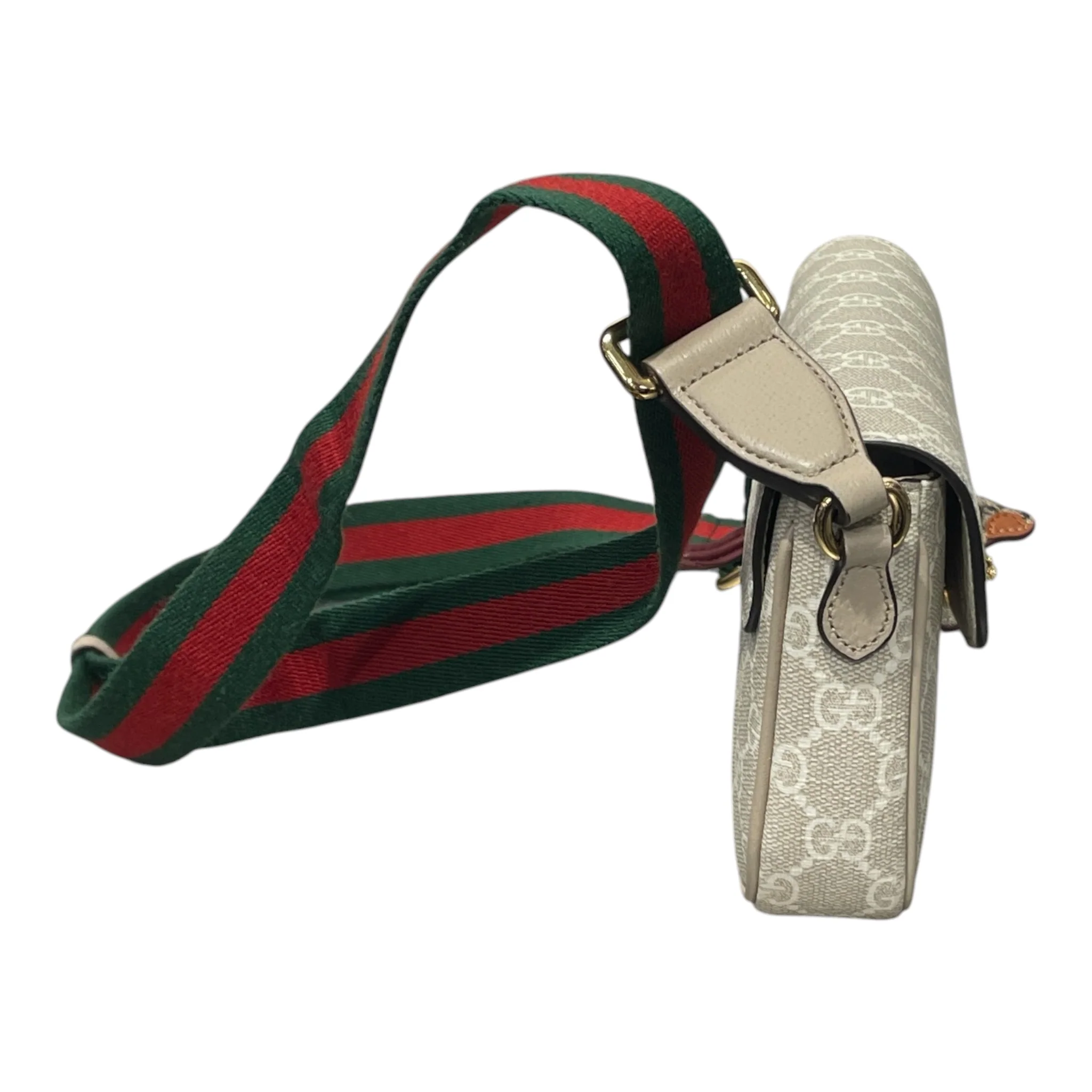 GUCCI/Cross Body Bag/Monogram/Leather/GRY/OPHIDIA LEATHER CROSSBODY