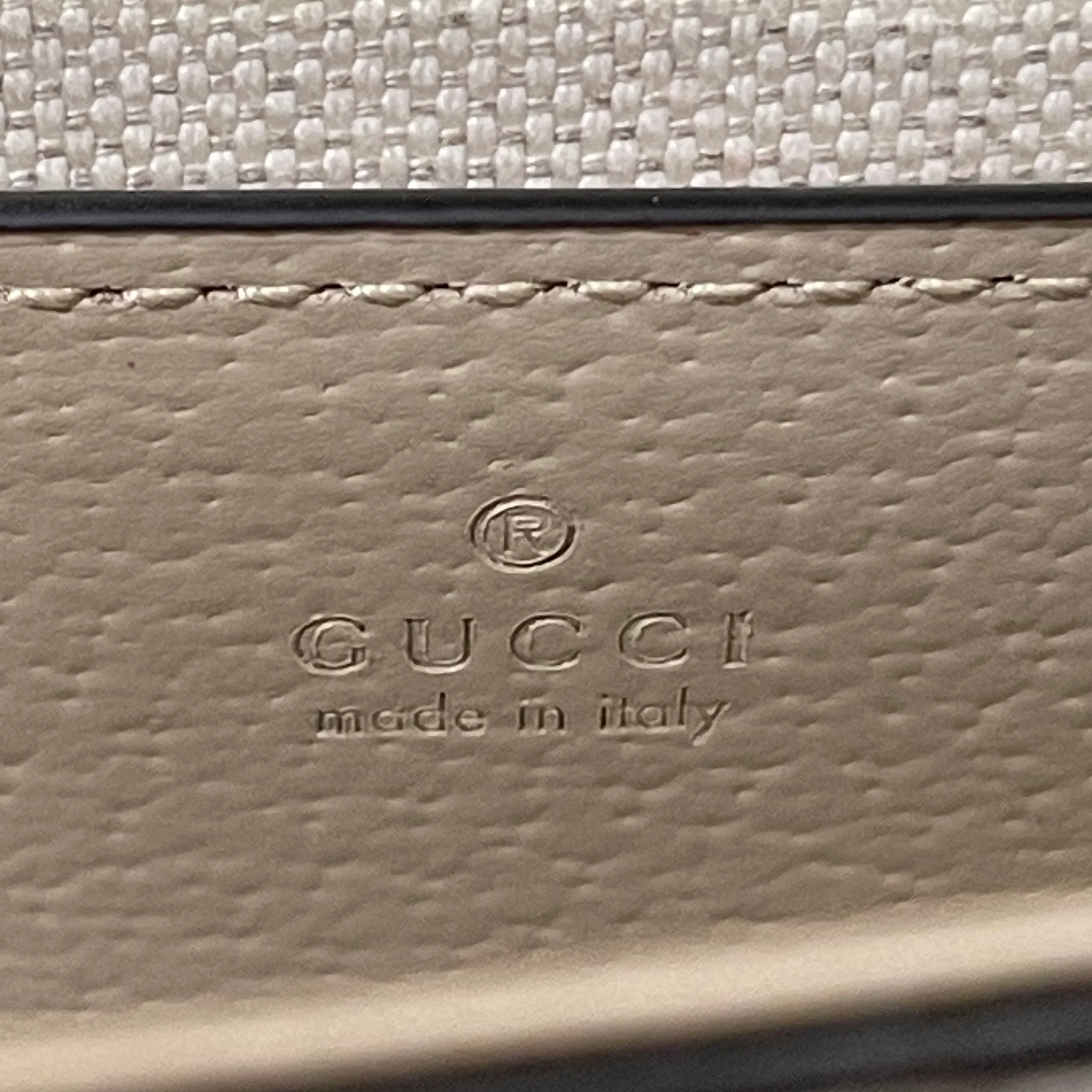 GUCCI/Cross Body Bag/Monogram/Leather/GRY/OPHIDIA LEATHER CROSSBODY