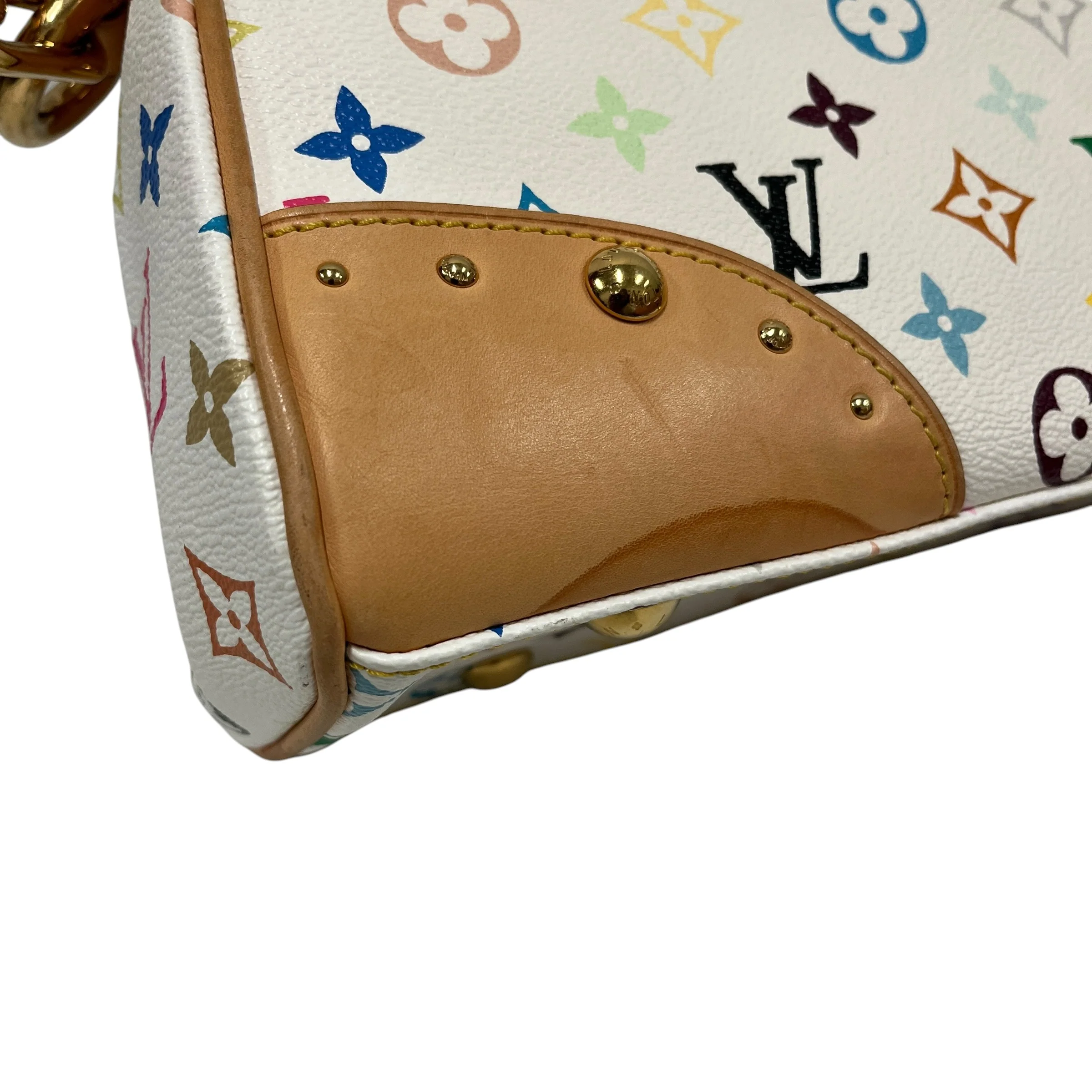 LOUIS VUITTON/Hand Bag/Monogram/Leather/WHT/BEVERLY BAG MM