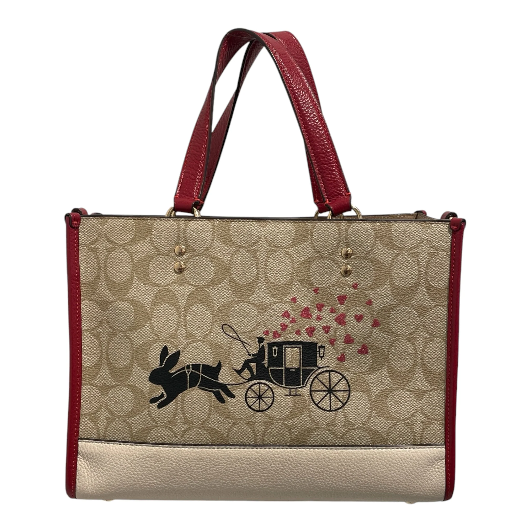 COACH/Tote Bag/Monogram/GRY/LUNAR NEW YEAR RABBIT