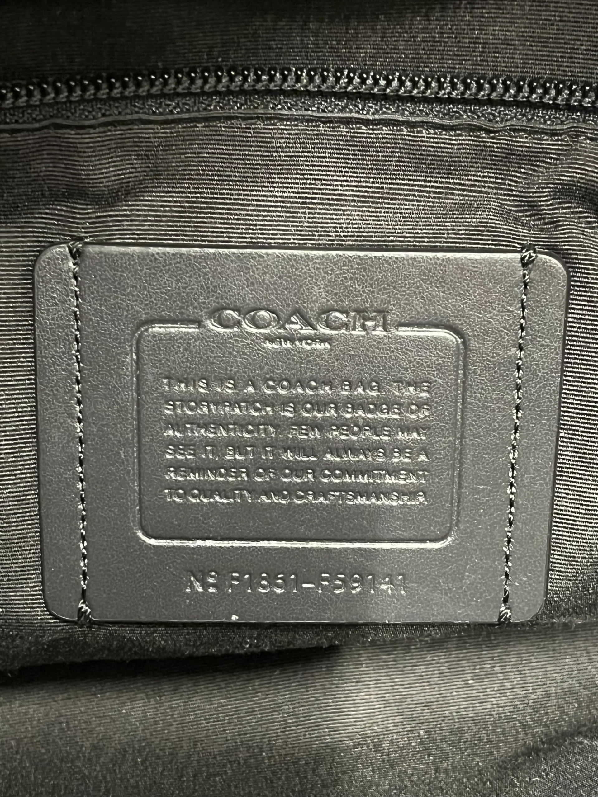 COACH/Briefcase/Leather/BLK/F59141