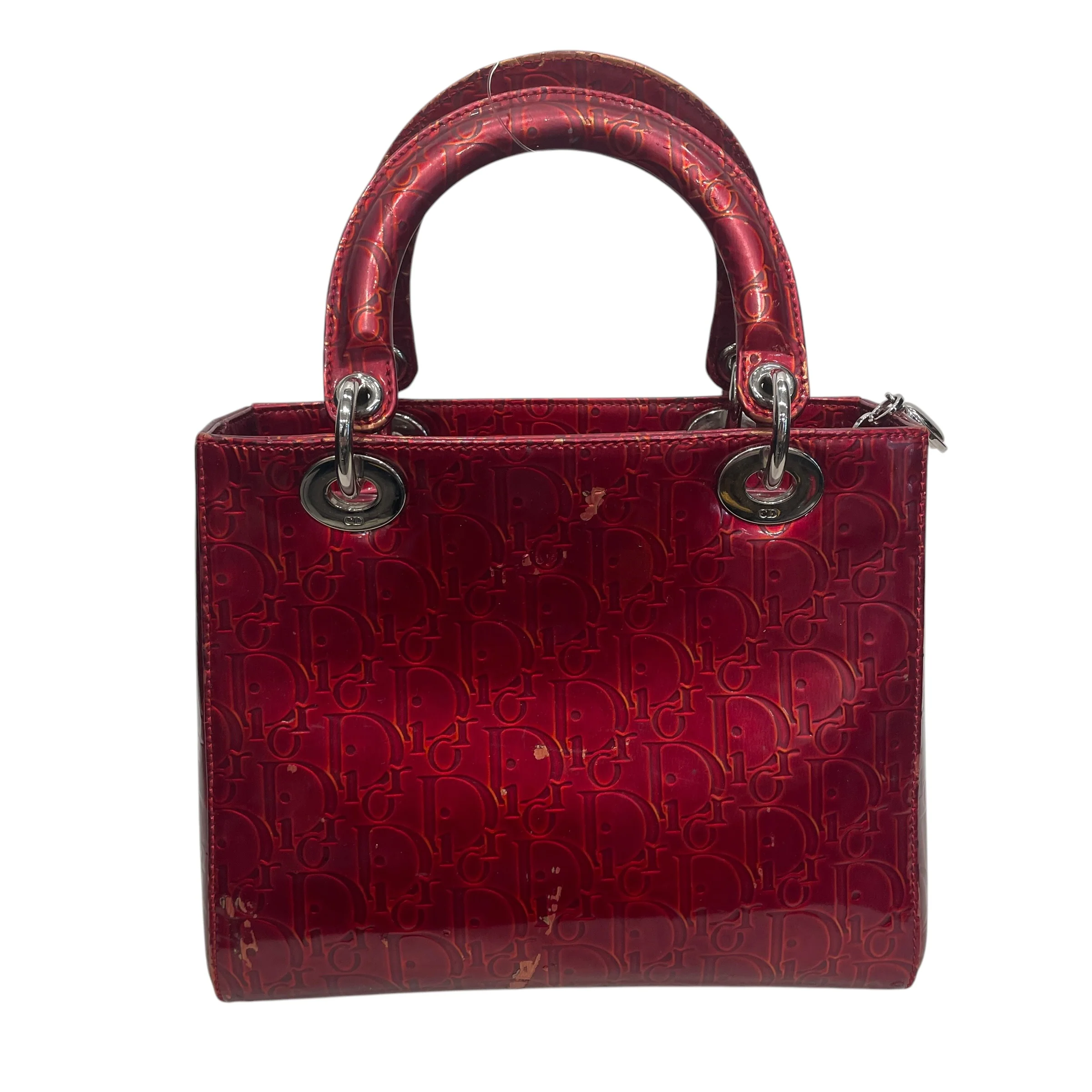 Christian Dior/Hand Bag/RED/LADY DIOR